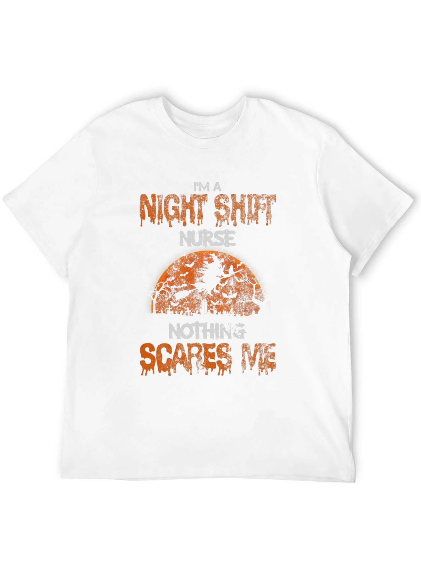 Black Night Shift Nurse Halloween T-Shirt view 12