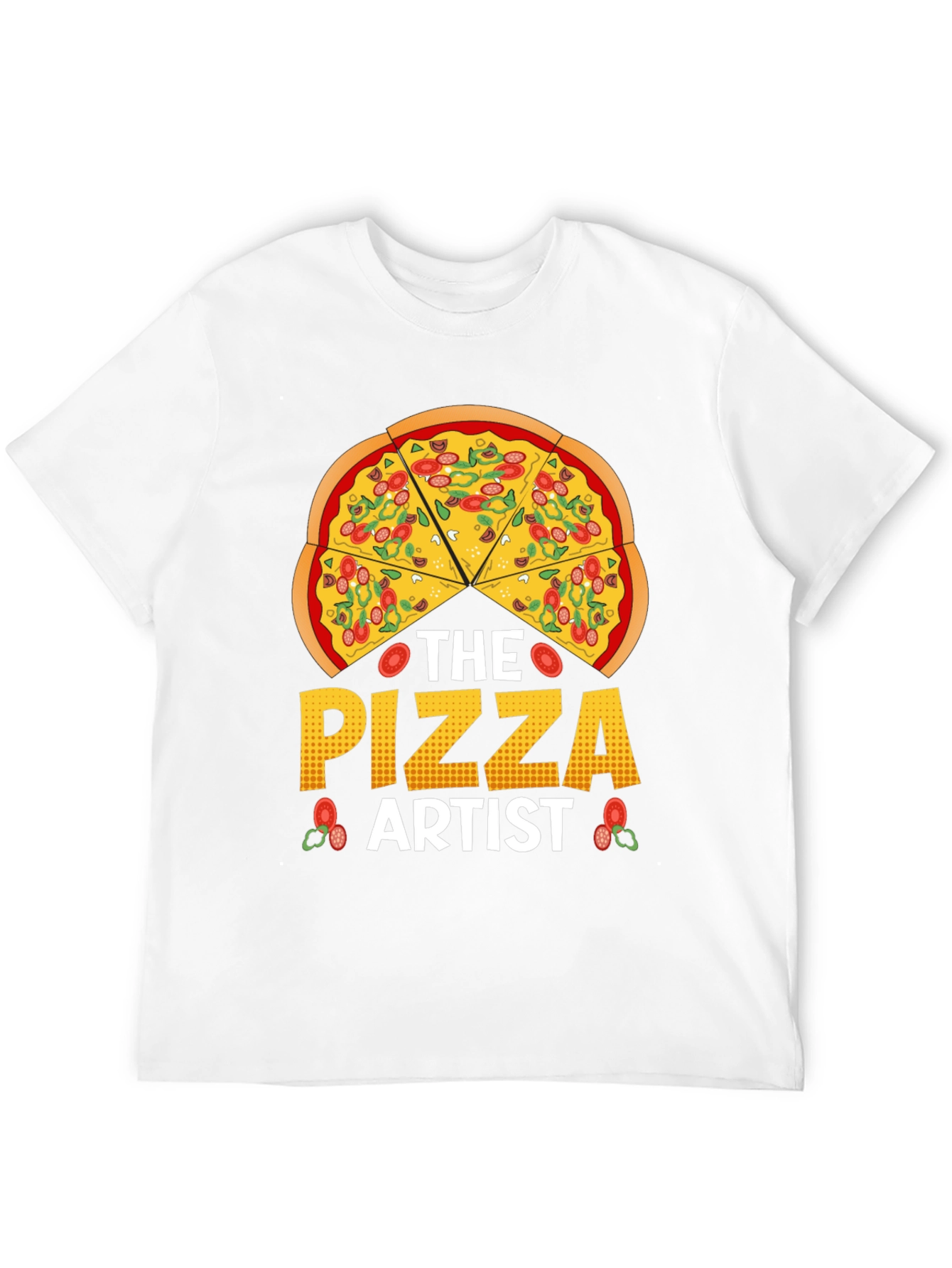 Black The Pizza Artist T-Shirt - Foodie Graphic Tee view 12