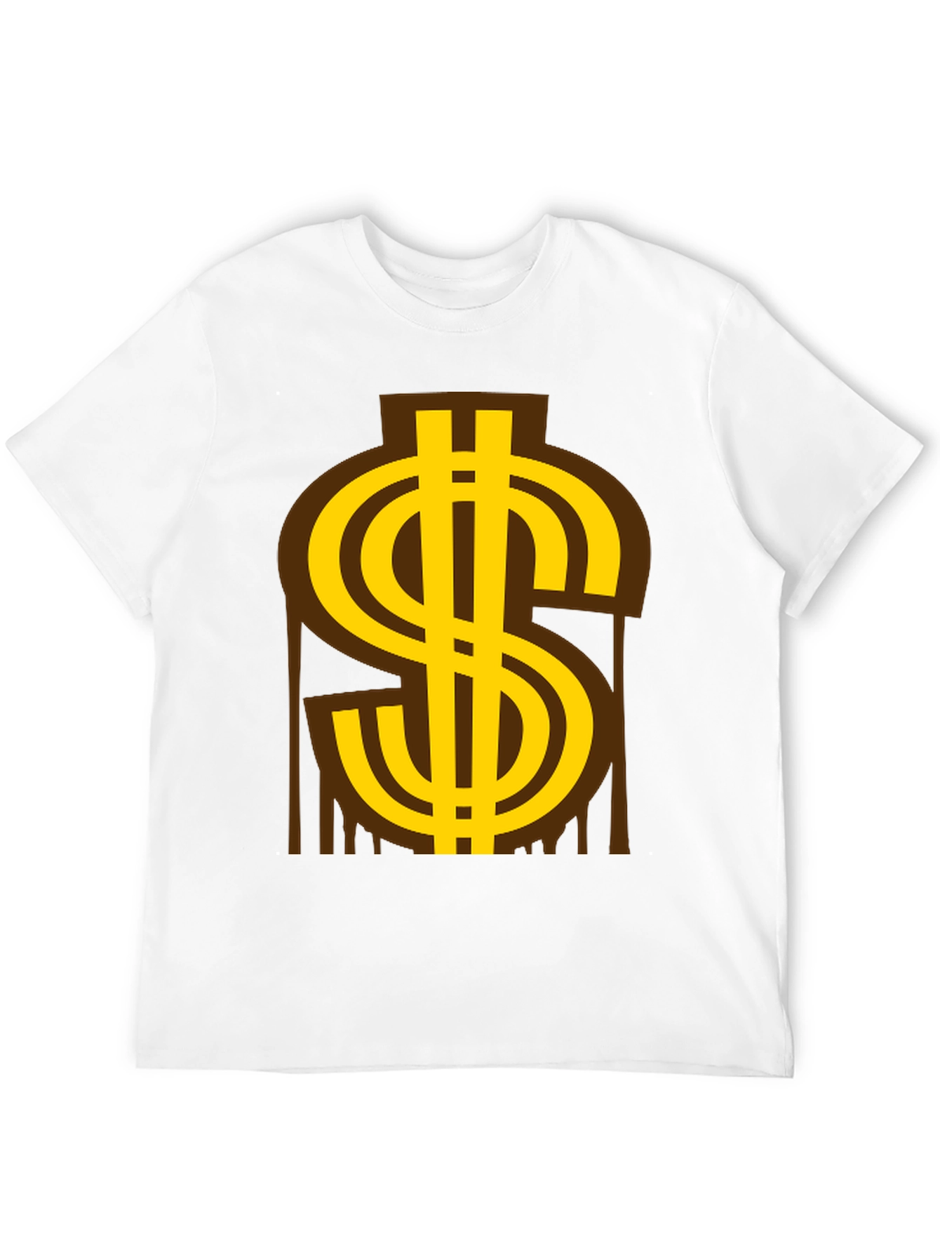 Black Gold Dollar Sign Graphic Tee view 12
