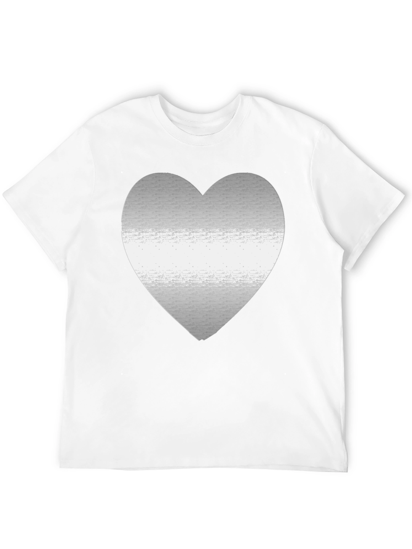Black Heart Graphic Black Tee - Modern Casual Style view 12