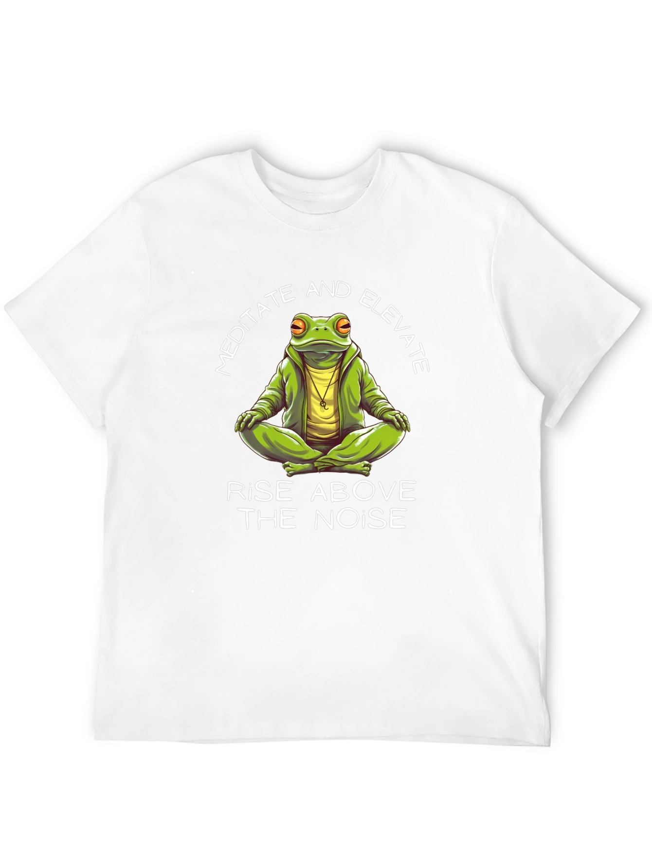 Black Meditate and Elevate Frog Graphic Tee view 12