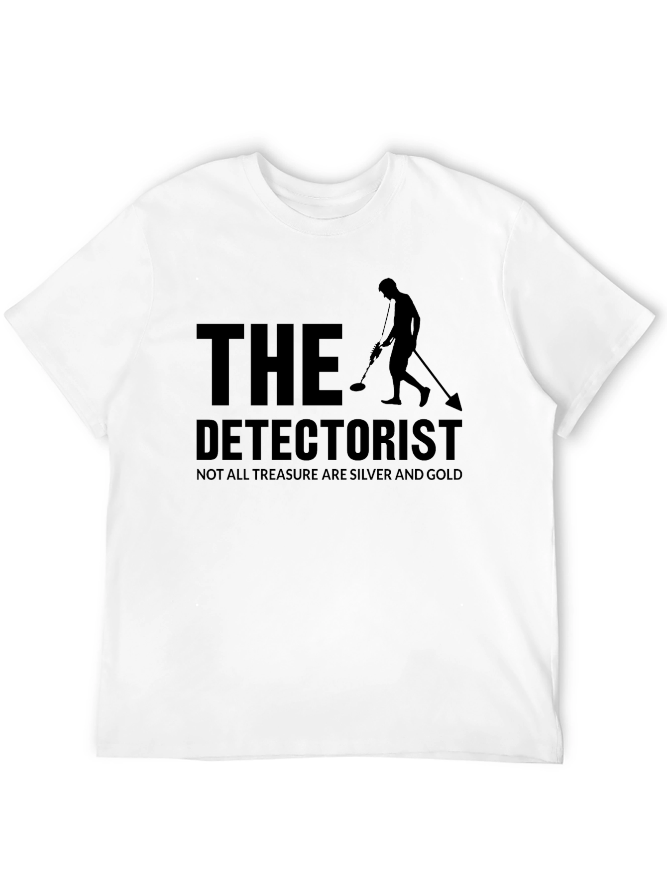 Black The Detectorist T-Shirt - Metal Detecting Apparel view 12