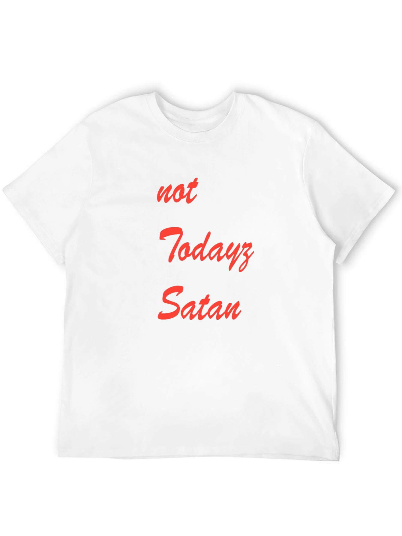 Black Not Todayz Satan Graphic T-Shirt view 12