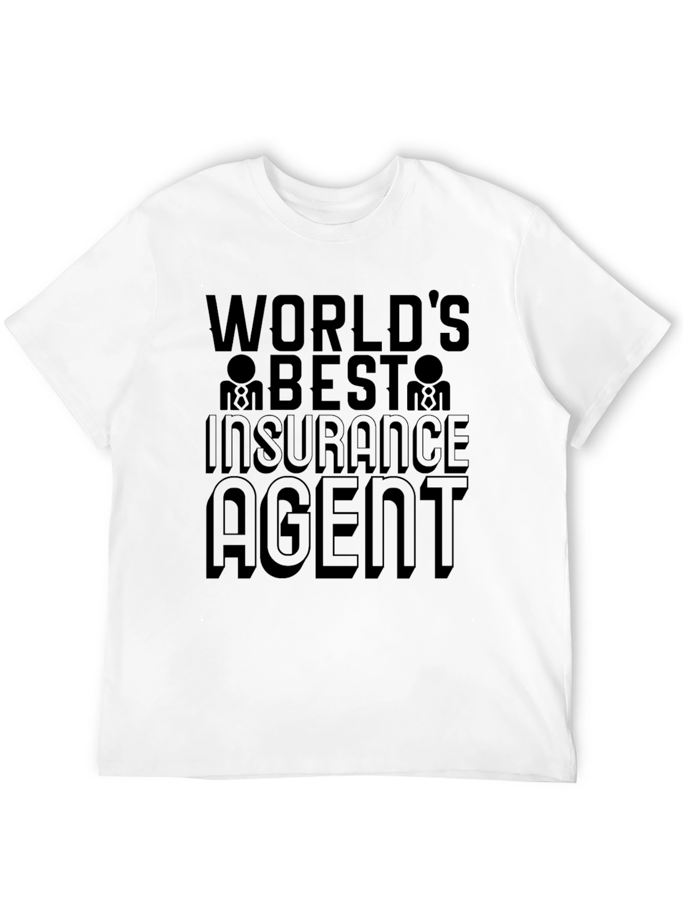 Black World's Best Insurance Agent Black T-Shirt view 12