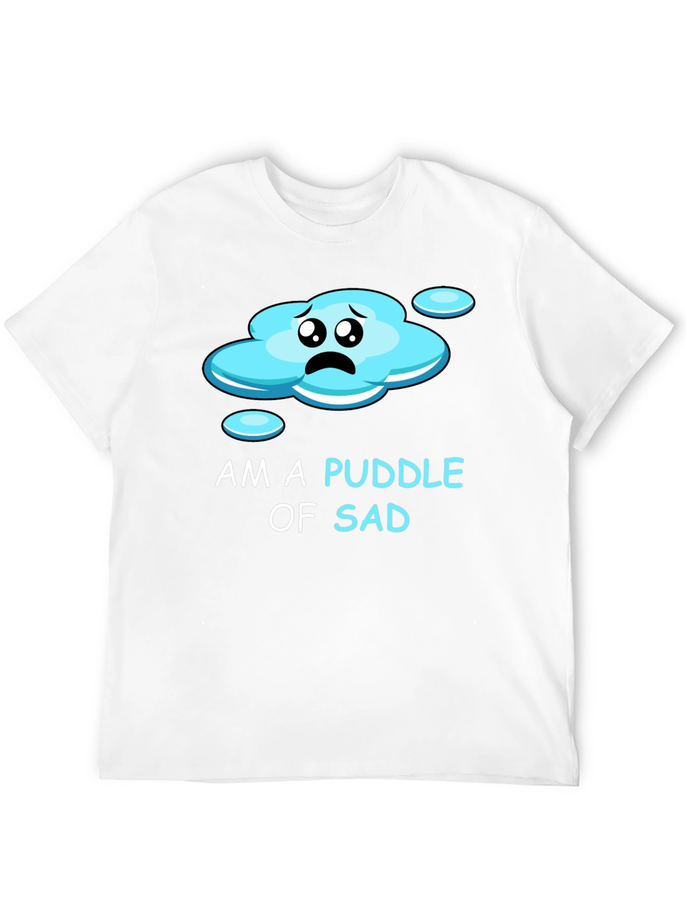 Black Puddle of Sad Tee - Express Your Mood! view 12