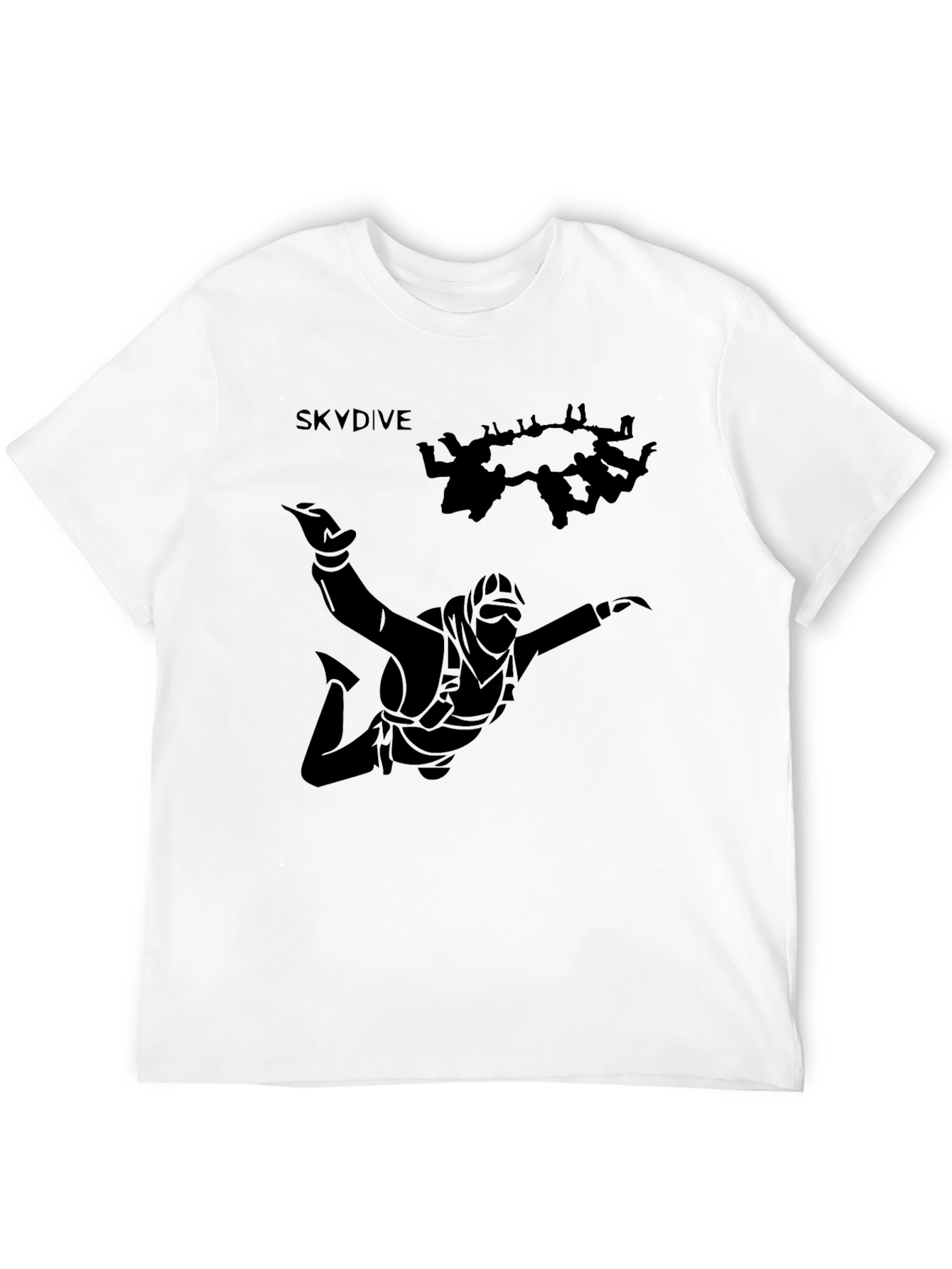 Black Skydiving Black T-Shirt | Jumpers view 12