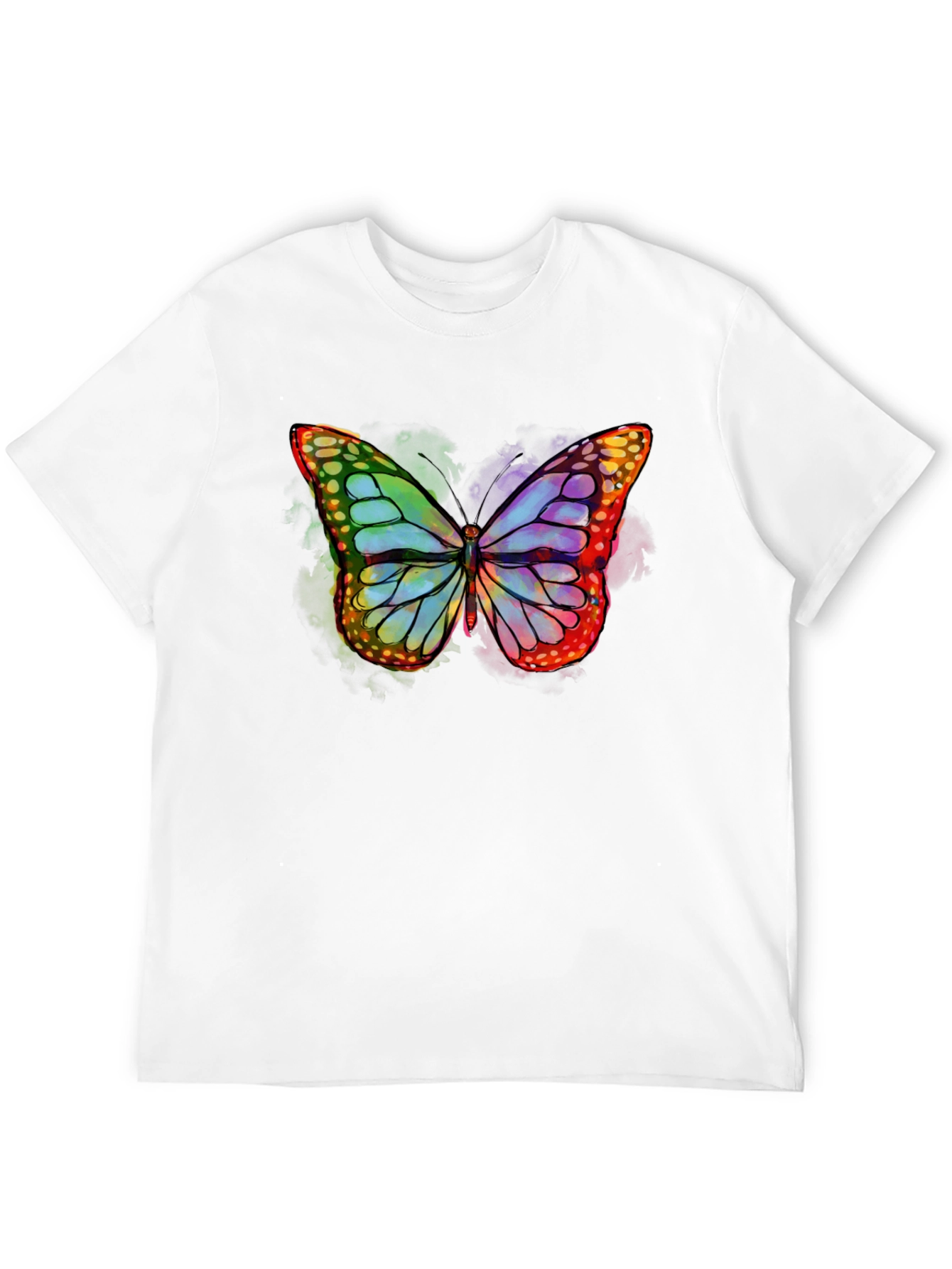 Black Butterfly Graphic T-Shirt - Vibrant Colors view 12