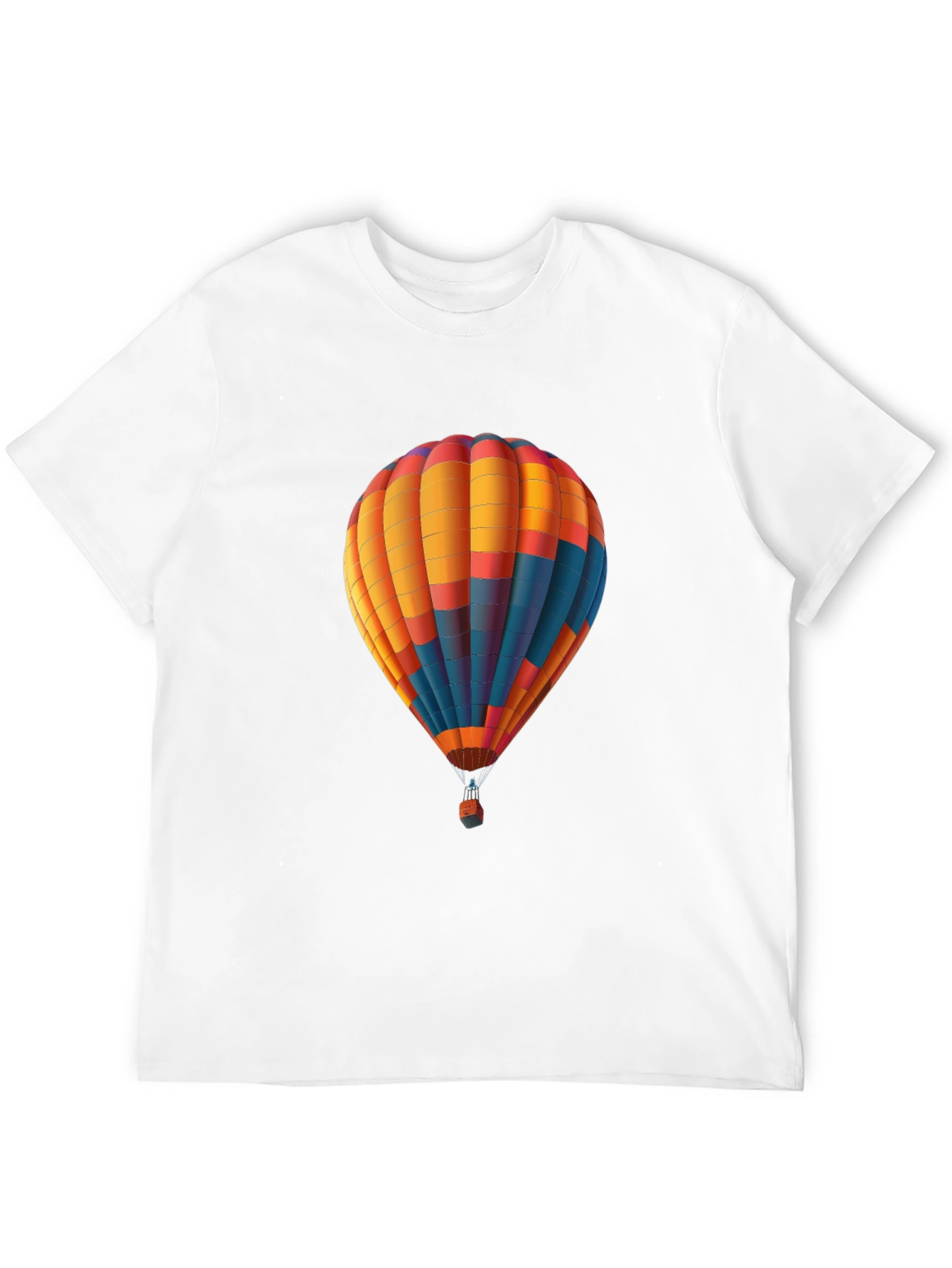 Black Hot Air Balloon Graphic Tee - Stylish & Unique view 12