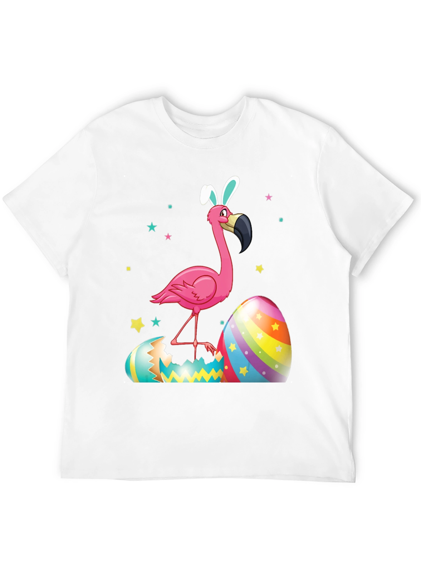 Black Easter Flamingo T-Shirt view 12