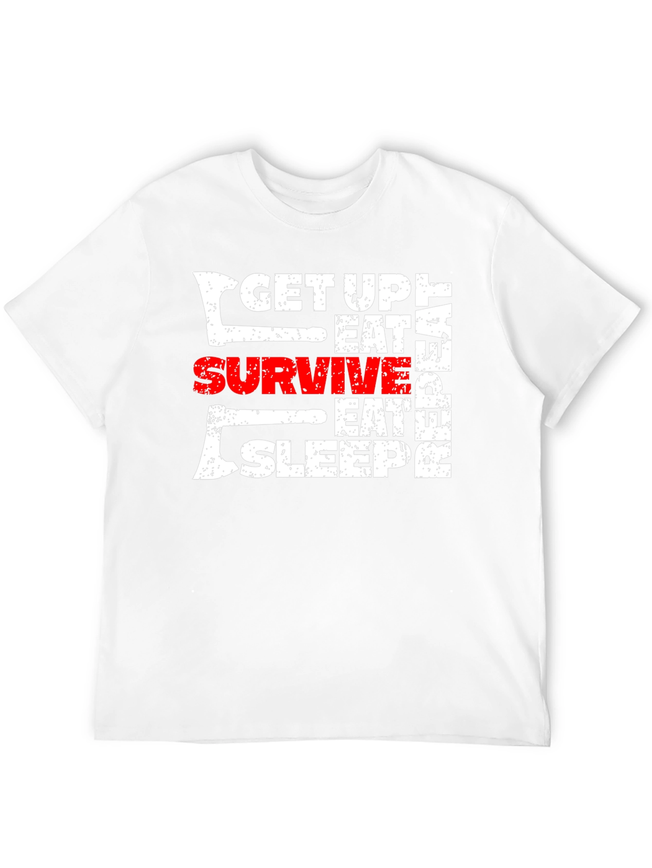Black Get Up Eat Survive T-Shirt Black view 12