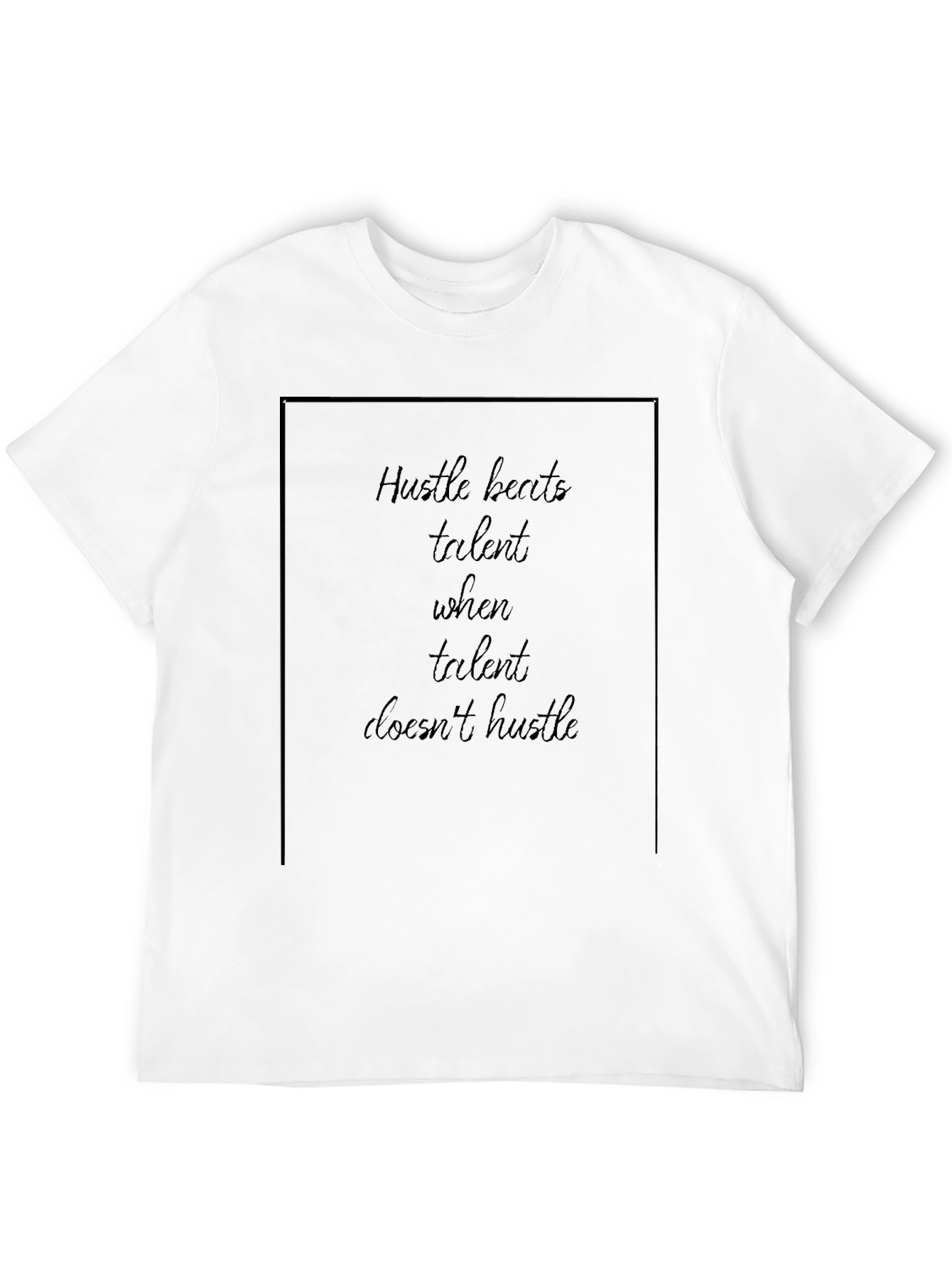 Black Hustle Beats Talent T-Shirt - Black view 12