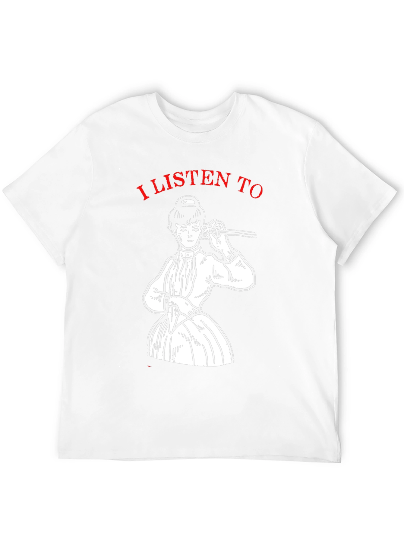 Black Retro "I Listen To" Graphic T-Shirt view 12