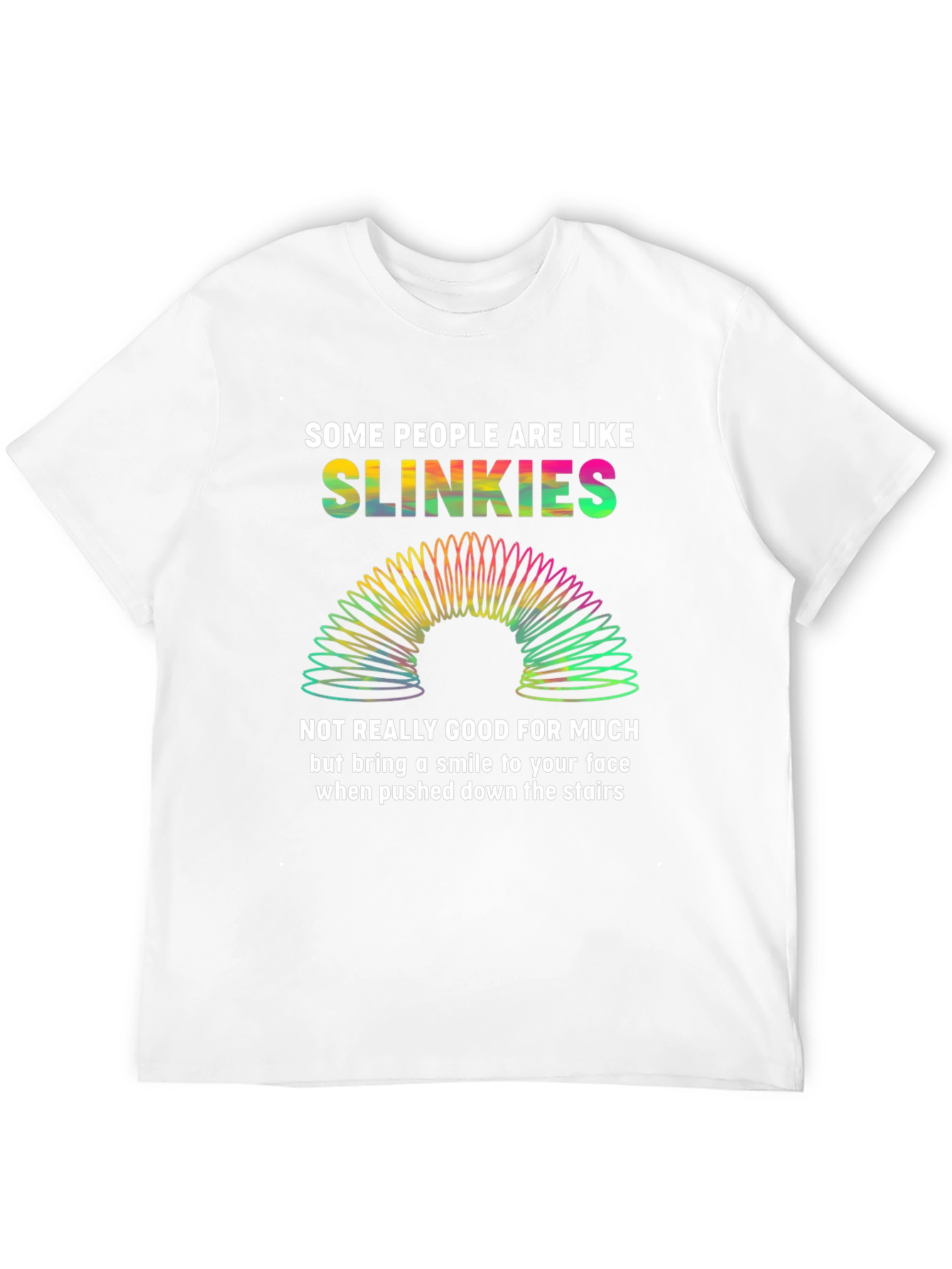 Black Slinkies Graphic Tee - Funny Novelty T-Shirt view 12