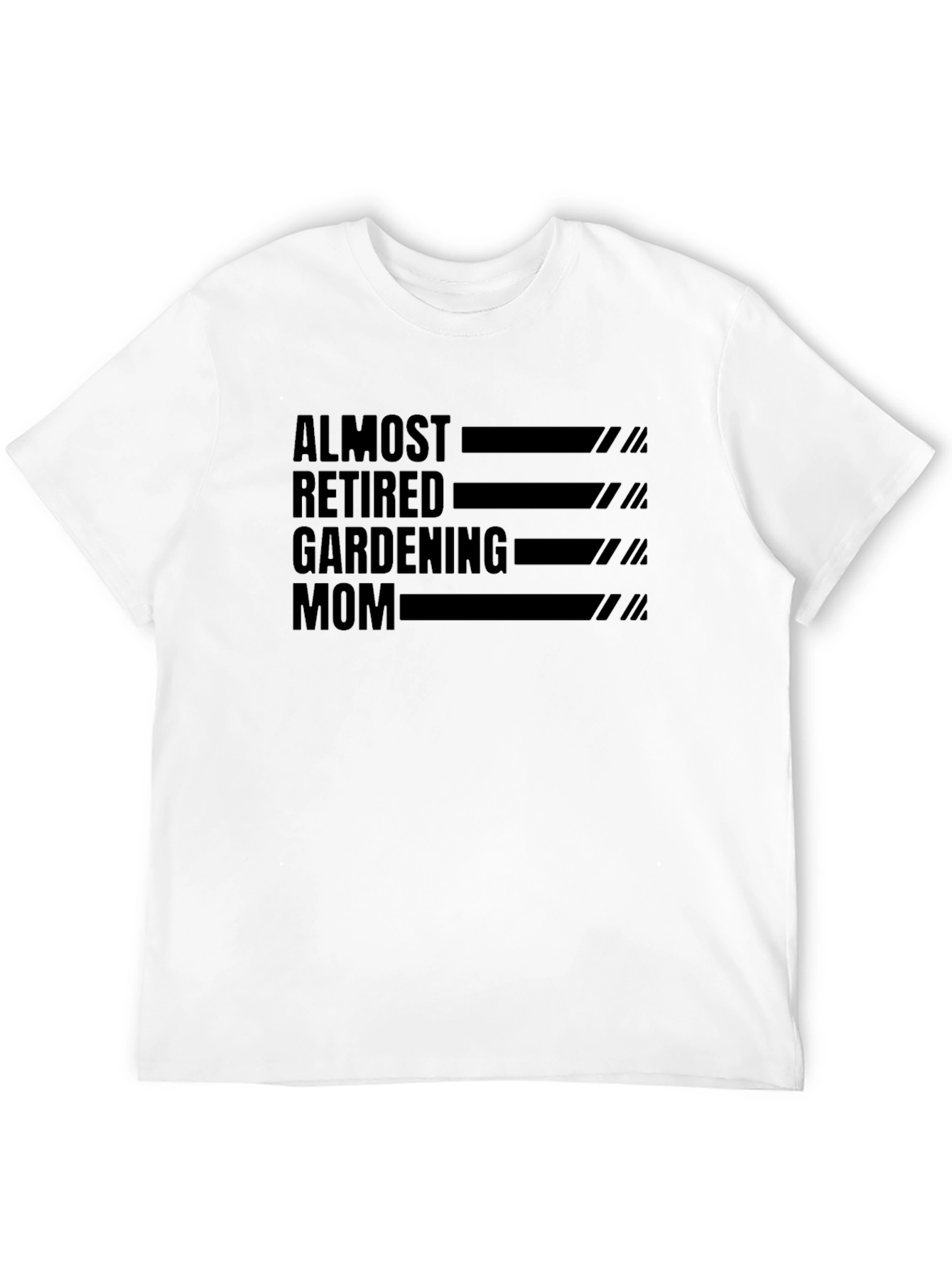 Black Almost Retired Gardening Mom Graphic Tee view 12