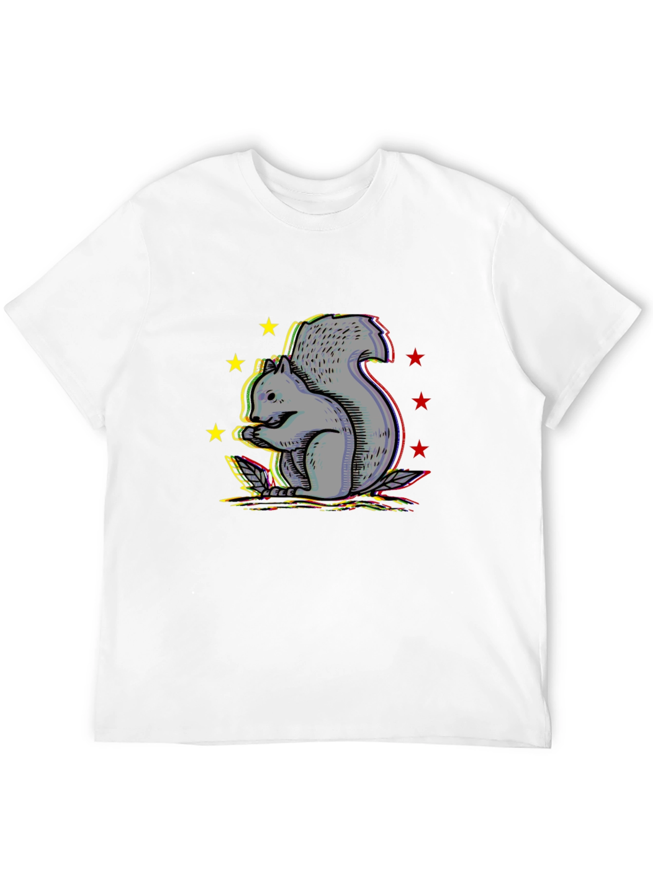 Black Squirrel Graphic Tee - Unisex Cotton Blend Shirt view 12