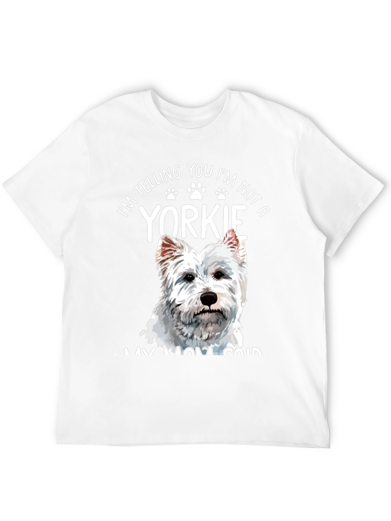 Black I'm Not A Yorkie T-Shirt view 12