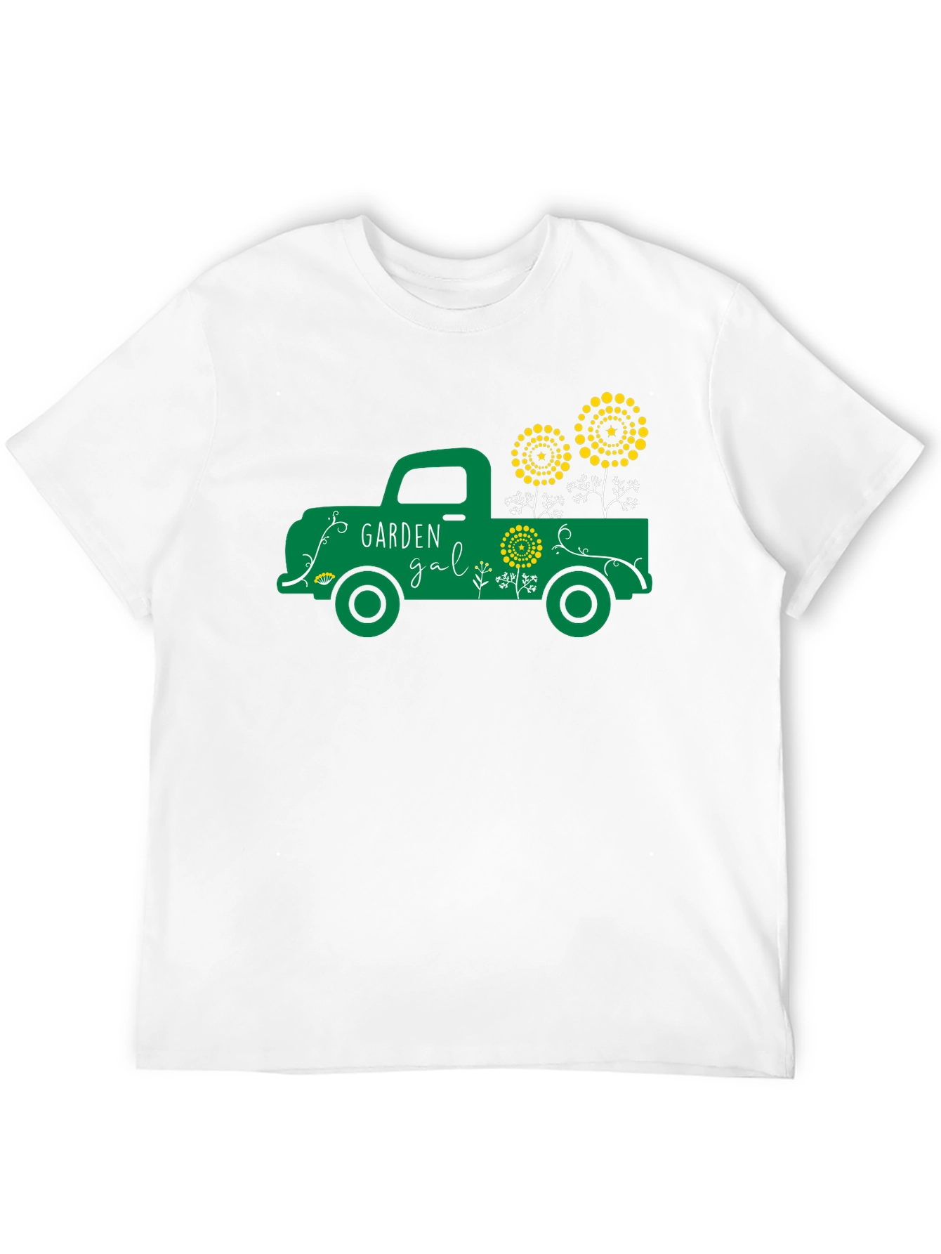 Black Garden Gal Graphic Tee - Vintage Truck Design view 12
