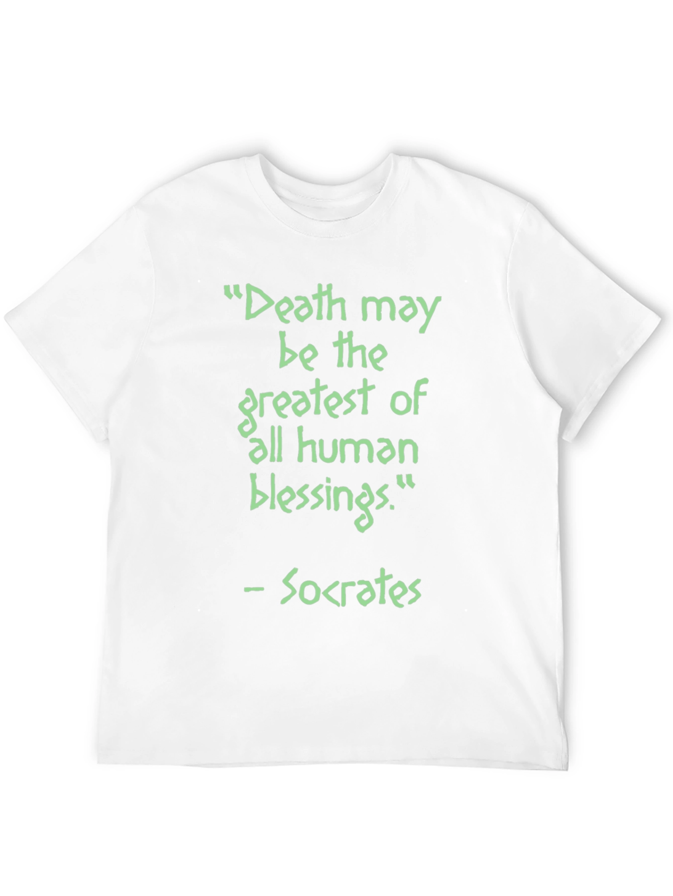 Black Socrates Quote Graphic T-Shirt view 12