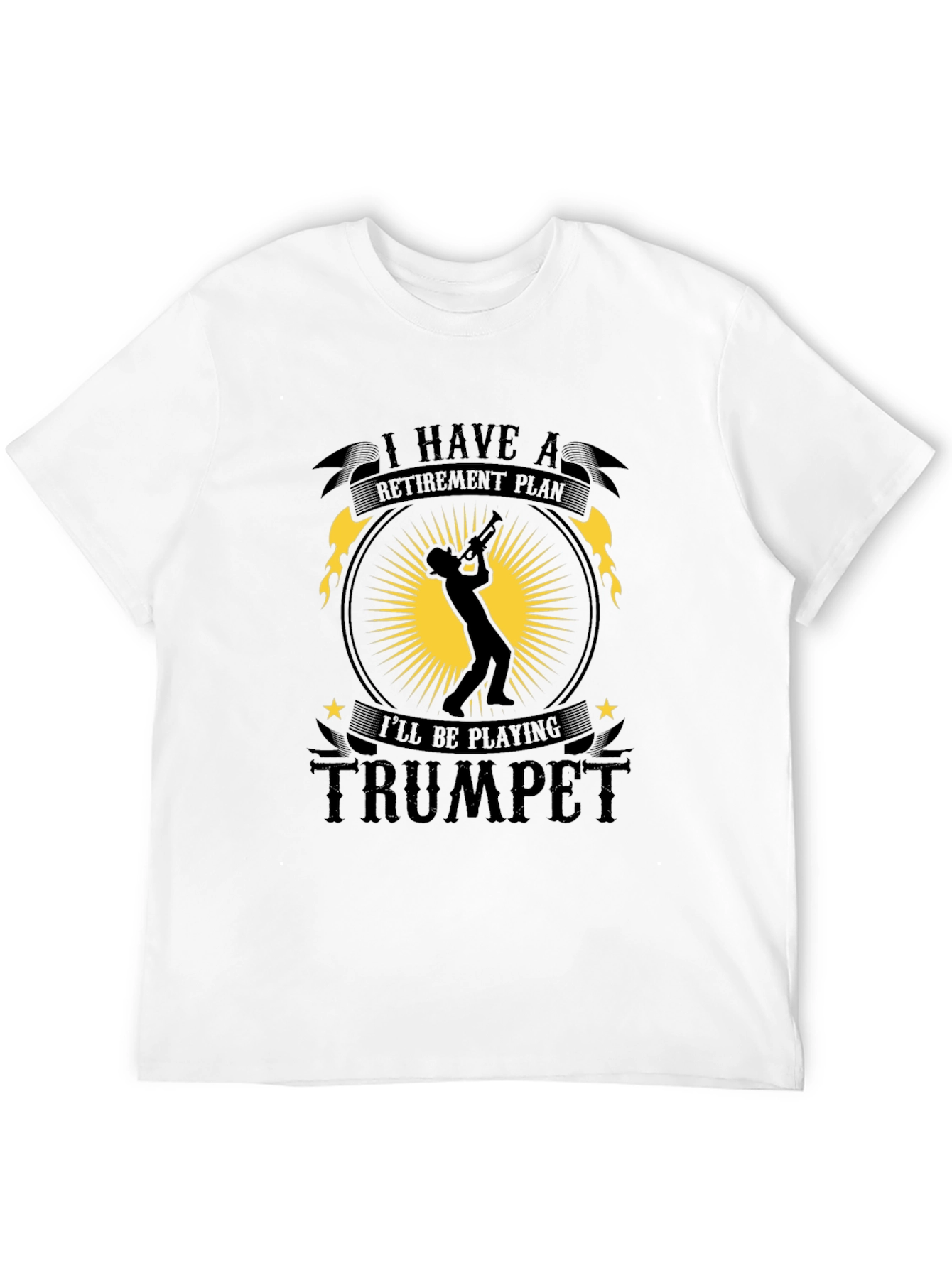 Black Trumpet Retirement Plan T-Shirt view 12