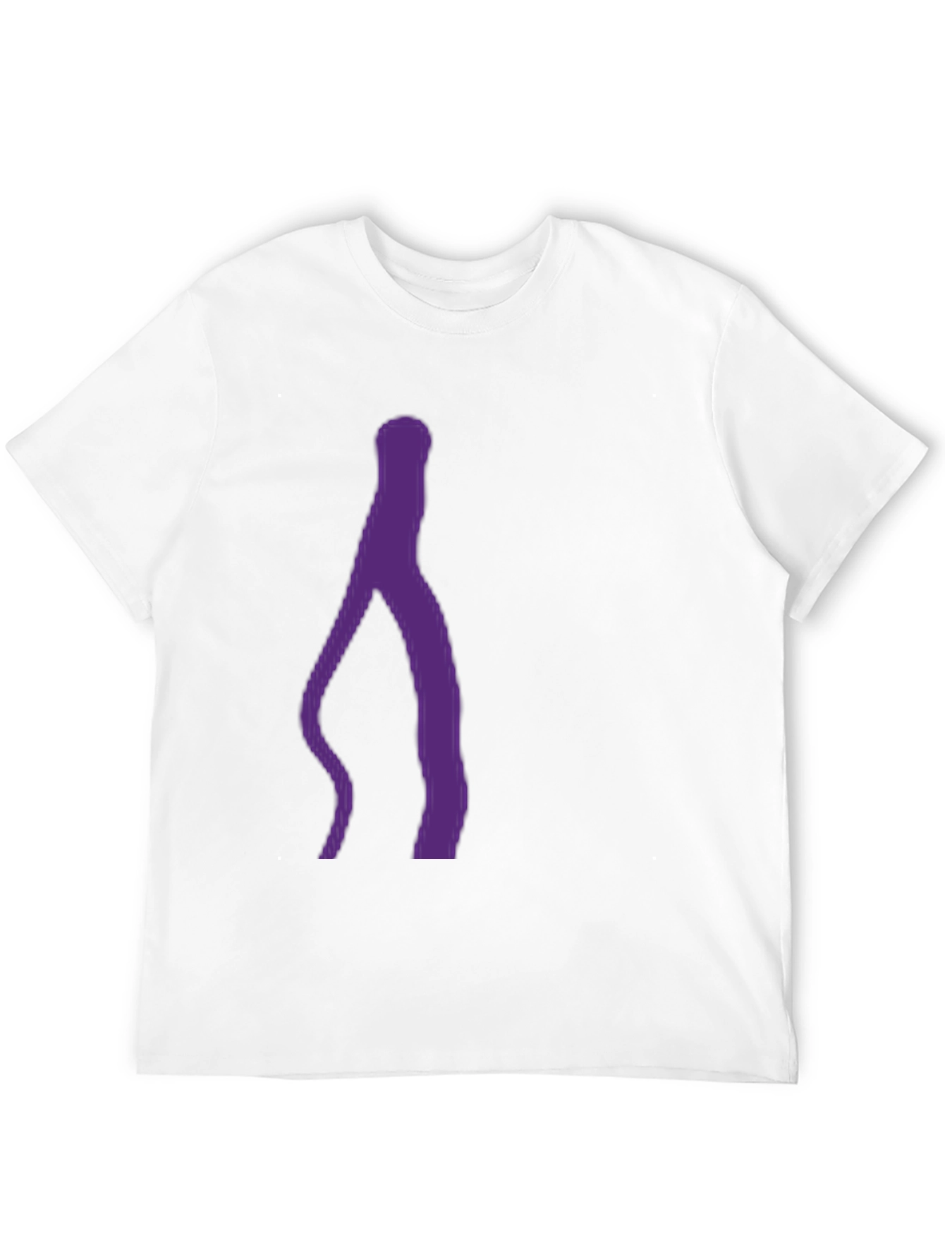 Black Abstract Purple Silhouette Black T-Shirt view 12