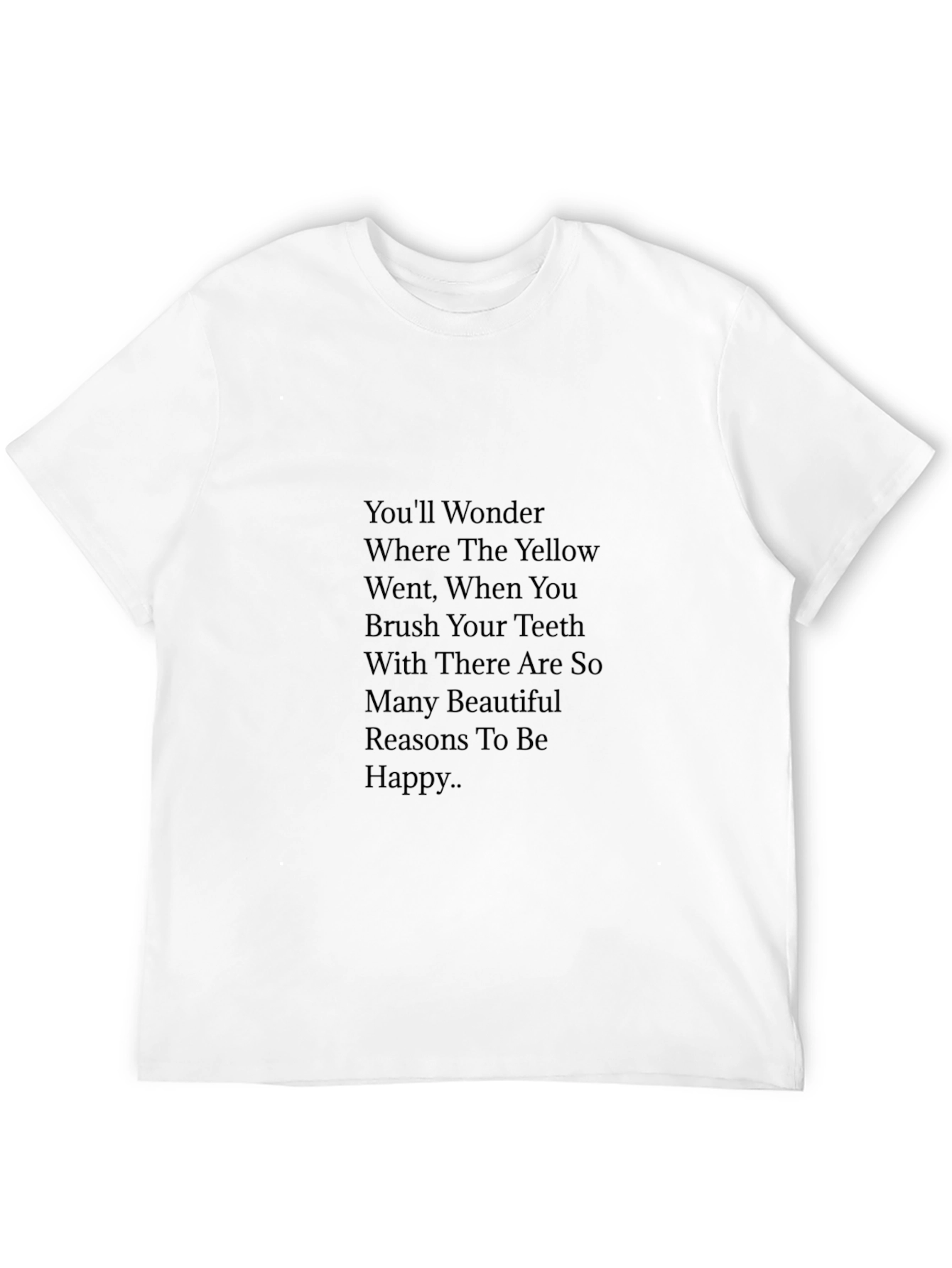 Black Yellow Went Funny Tee view 12