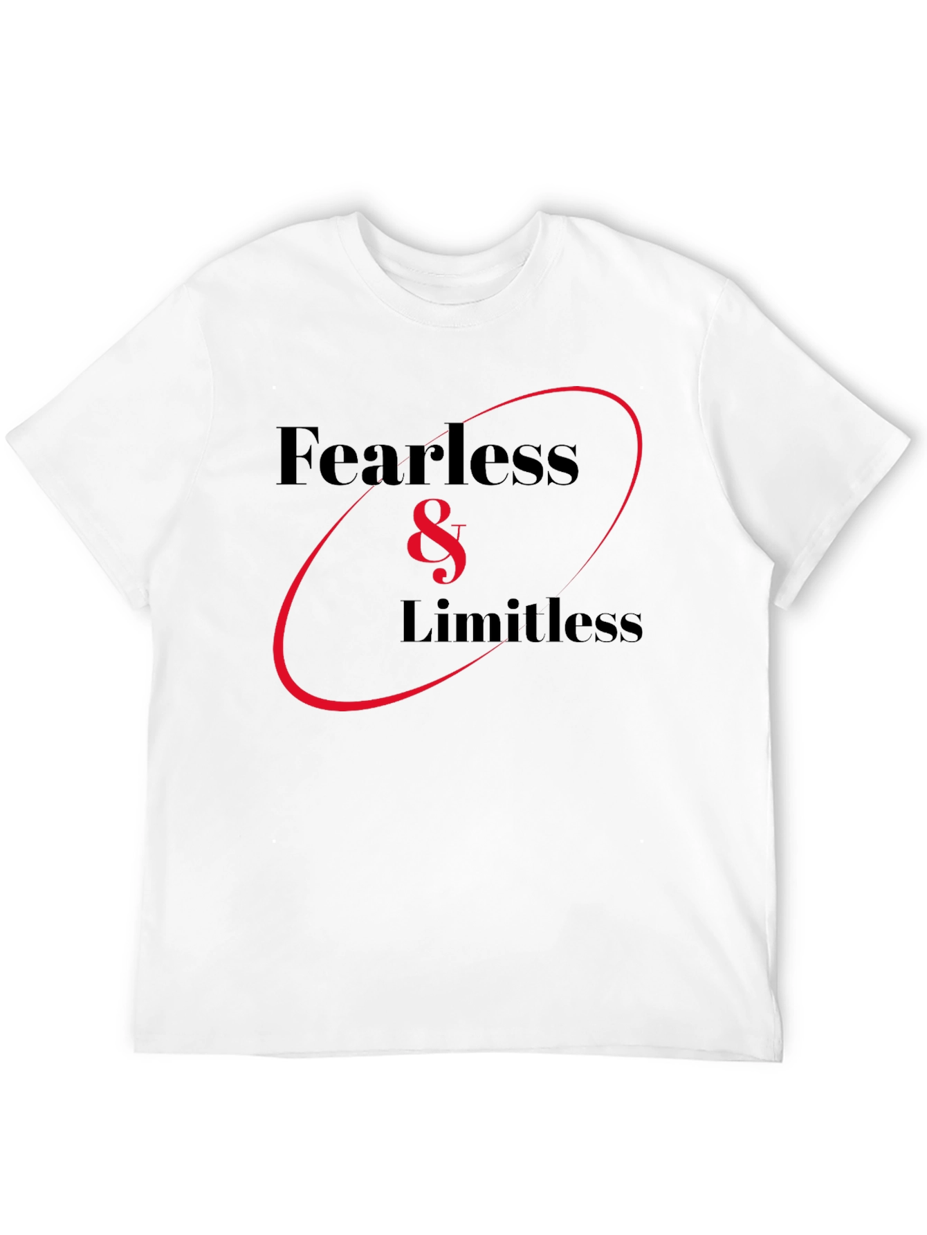 Black Fearless & Limitless Graphic Tee - Bold Style view 12
