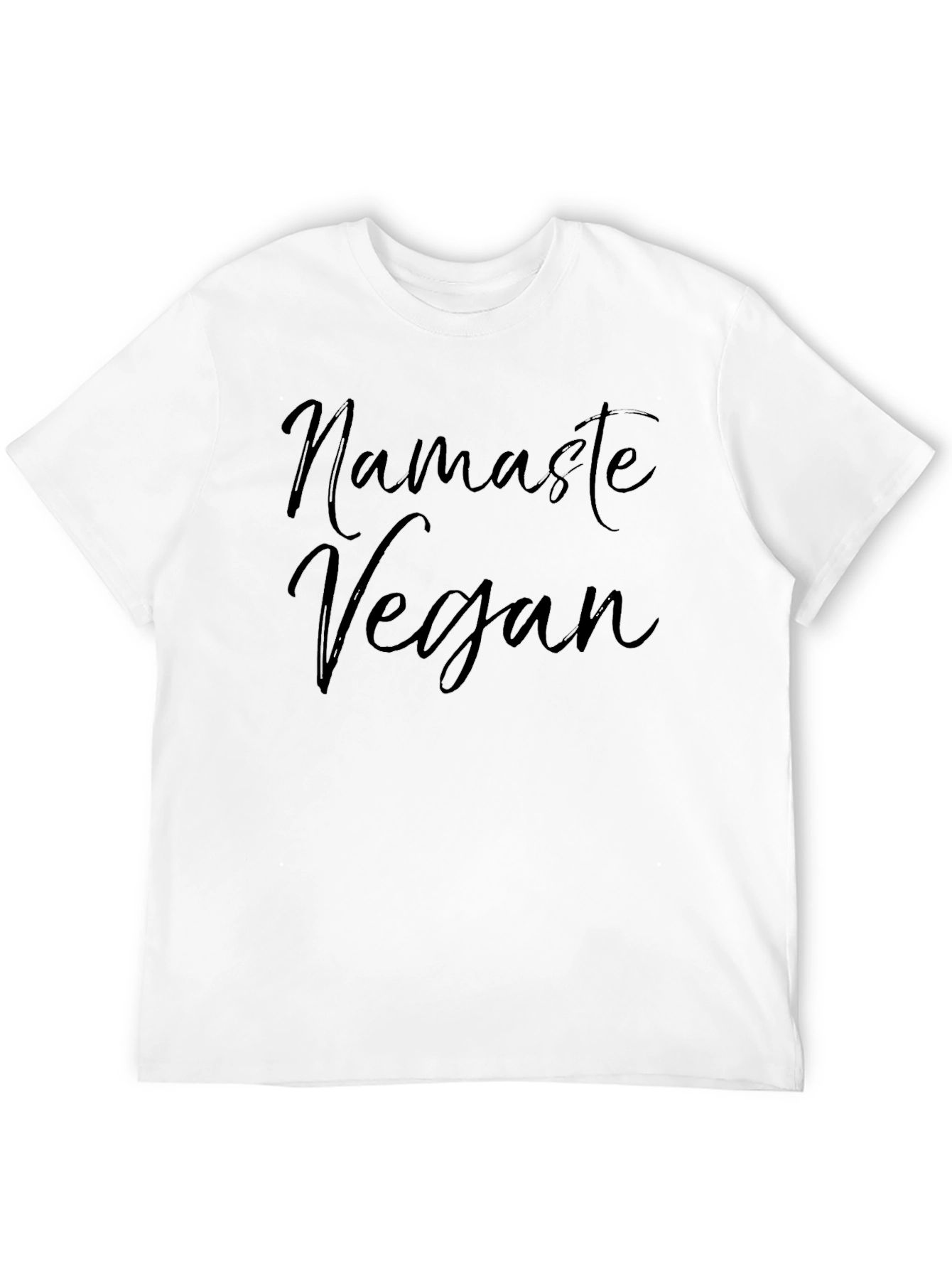 Black Namaste Vegan Black T-Shirt - Stylish & Comfortable view 12