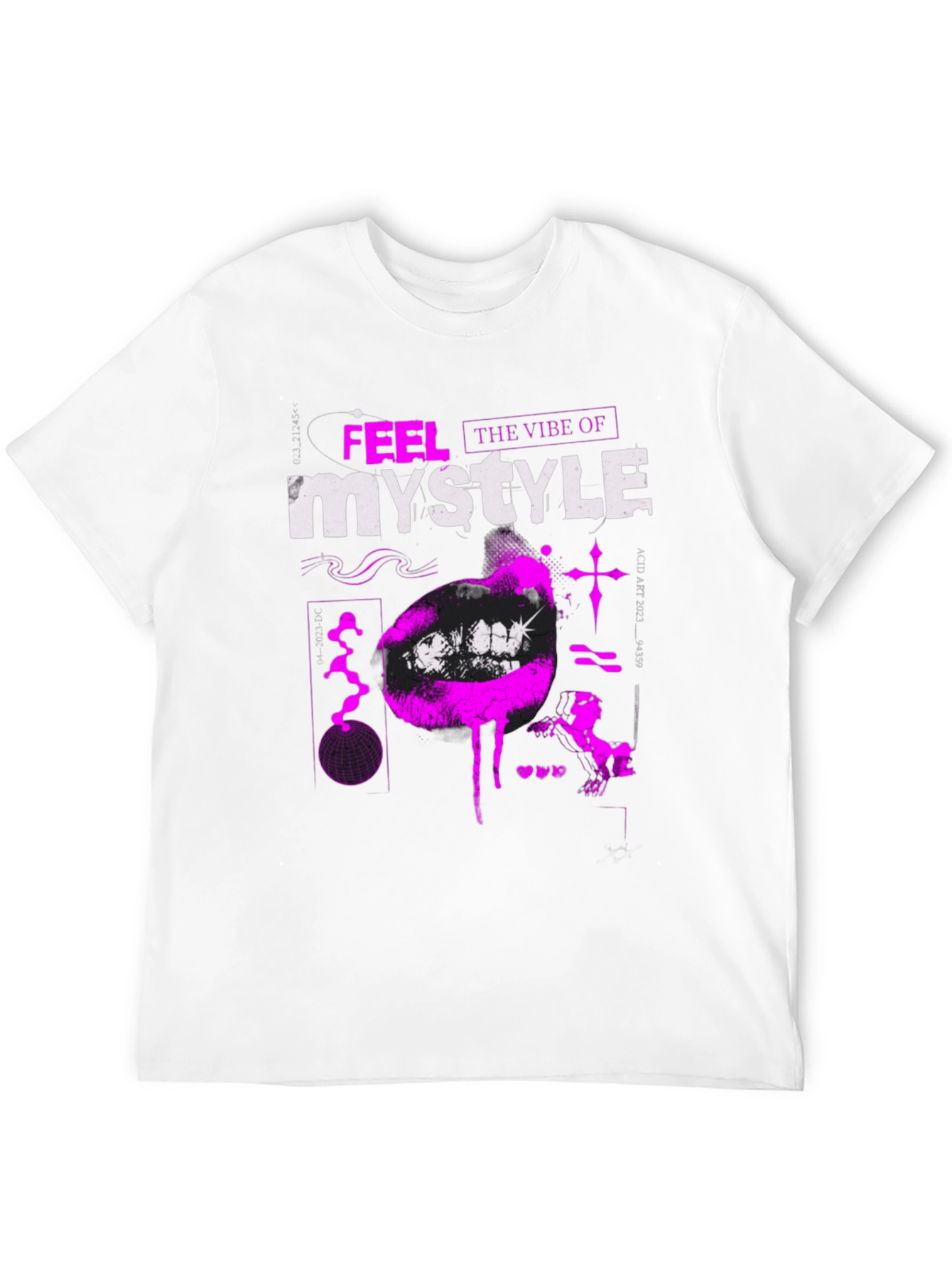 Black Trendy Black T-Shirt with Bold Graphic Print view 12