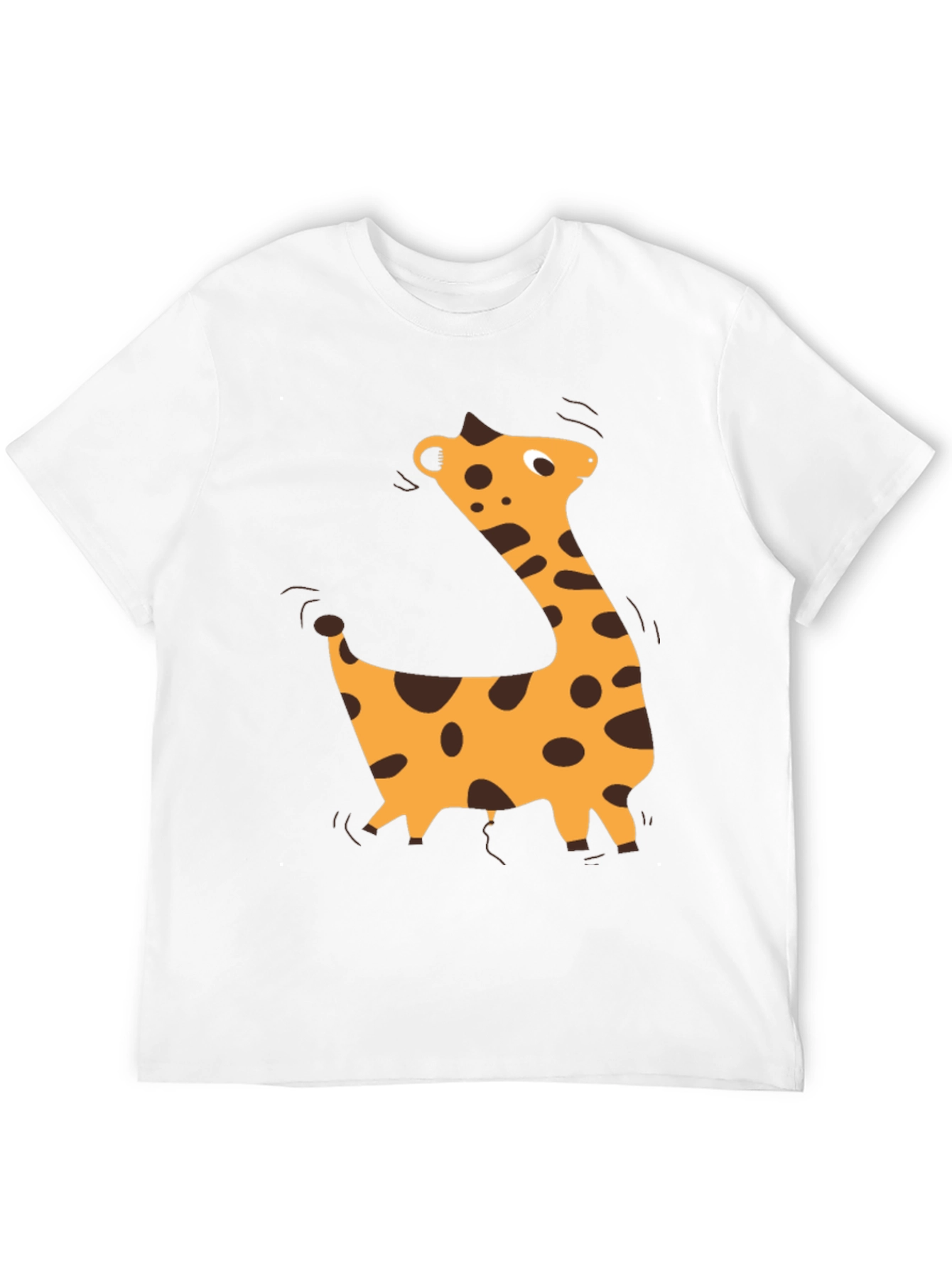 Black Giraffe Graphic Black T-Shirt - Casual Style view 12