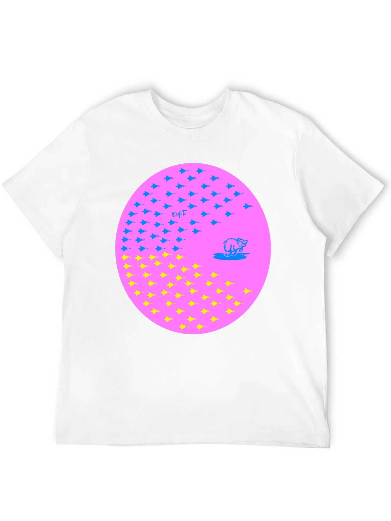 Black Abstract Airplane Graphic Black Tee Shirt view 12