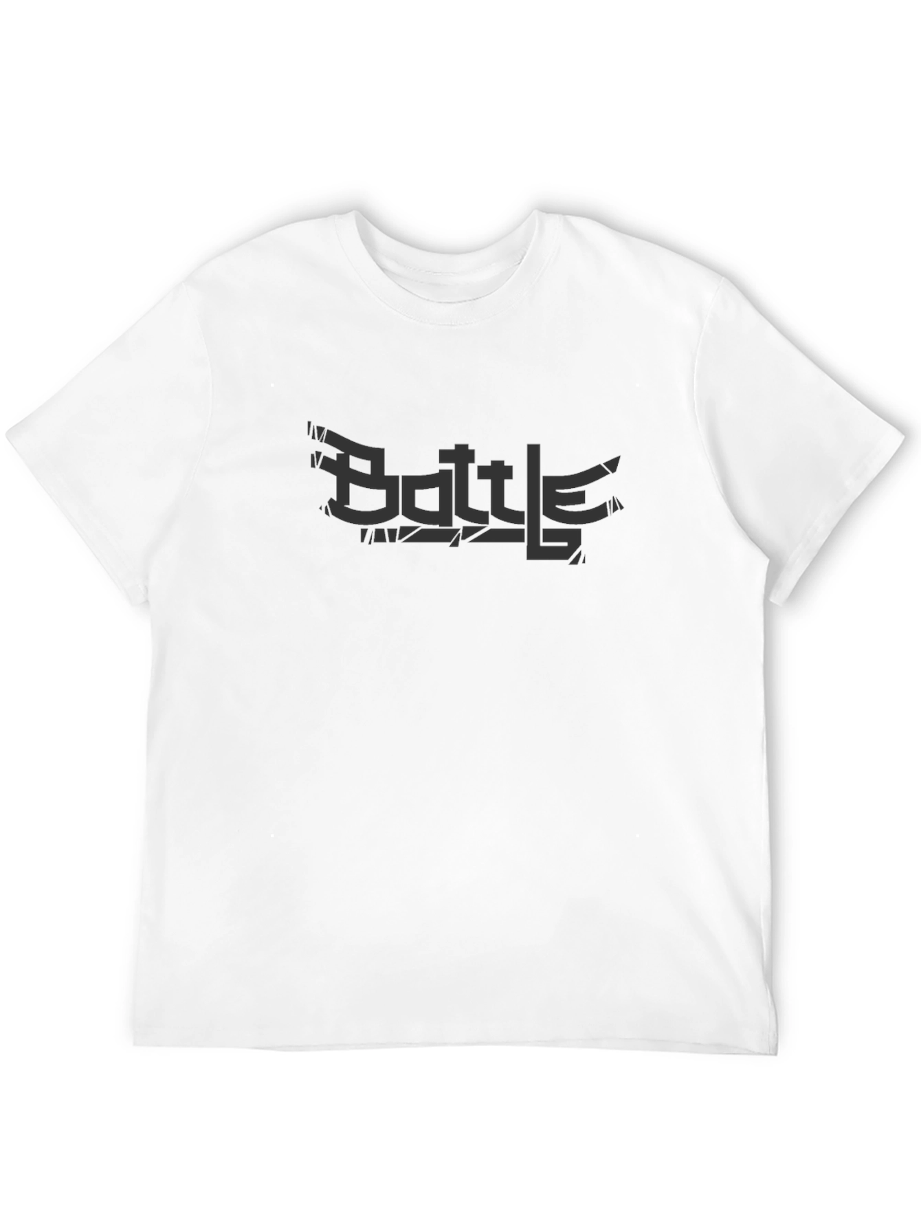 Black Battle Graphic Tee - Premium Cotton Blend view 12