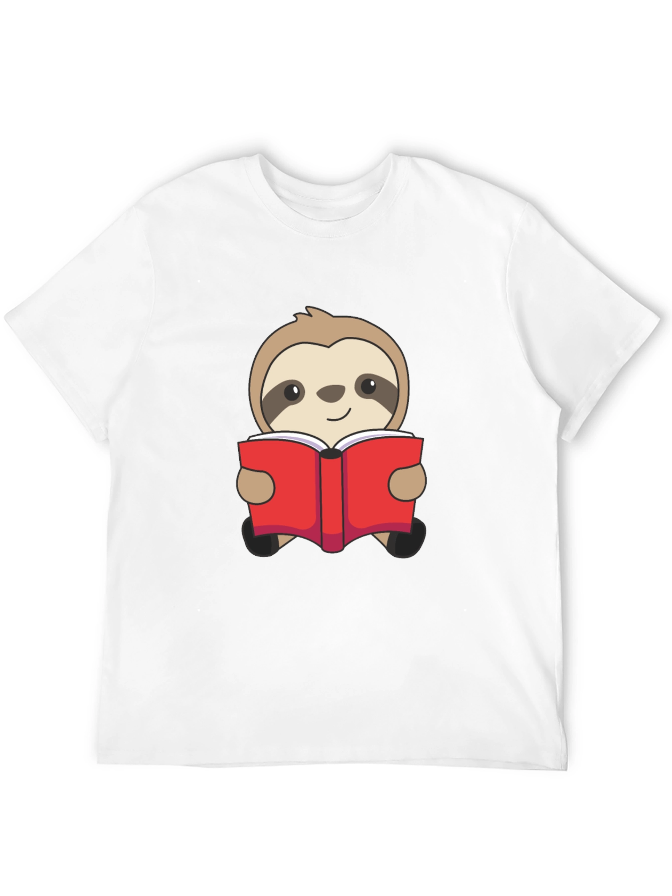 Black Sloth Reading Book Graphic T-Shirt - Black view 12
