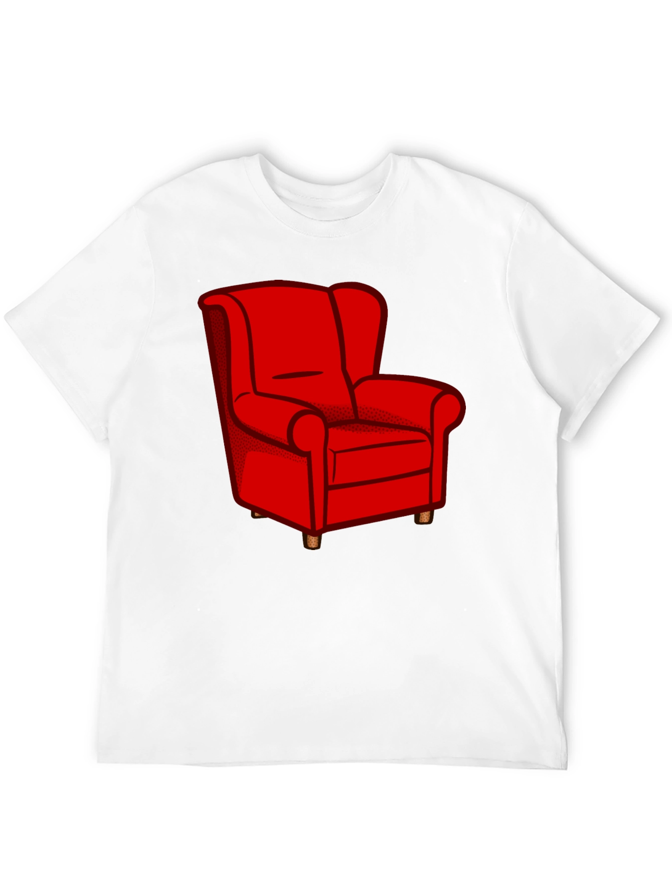Red Armchair Graphic Tee - Comfortable Style - 12