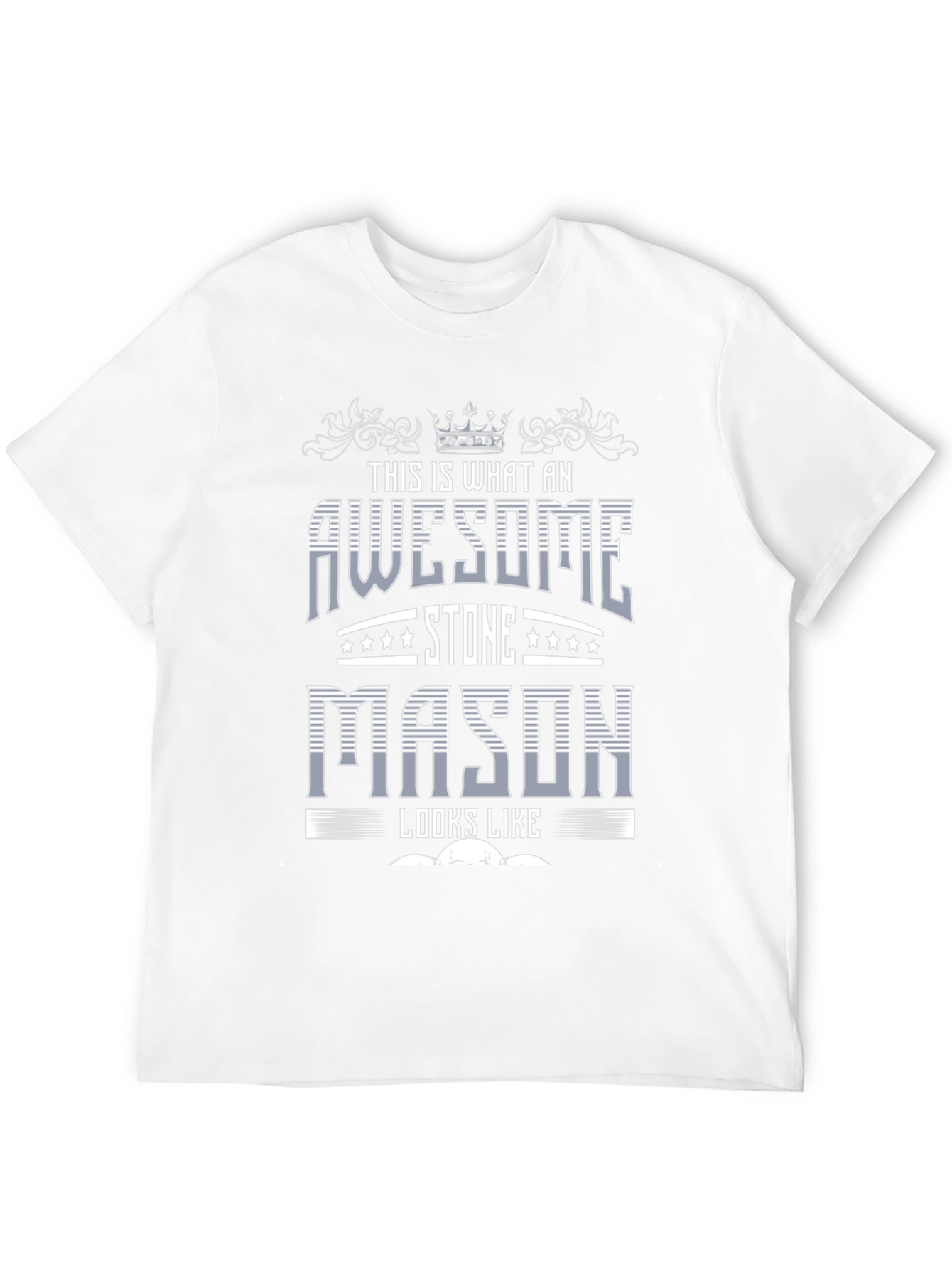 Black Awesome Stone Mason Graphic T-Shirt view 12