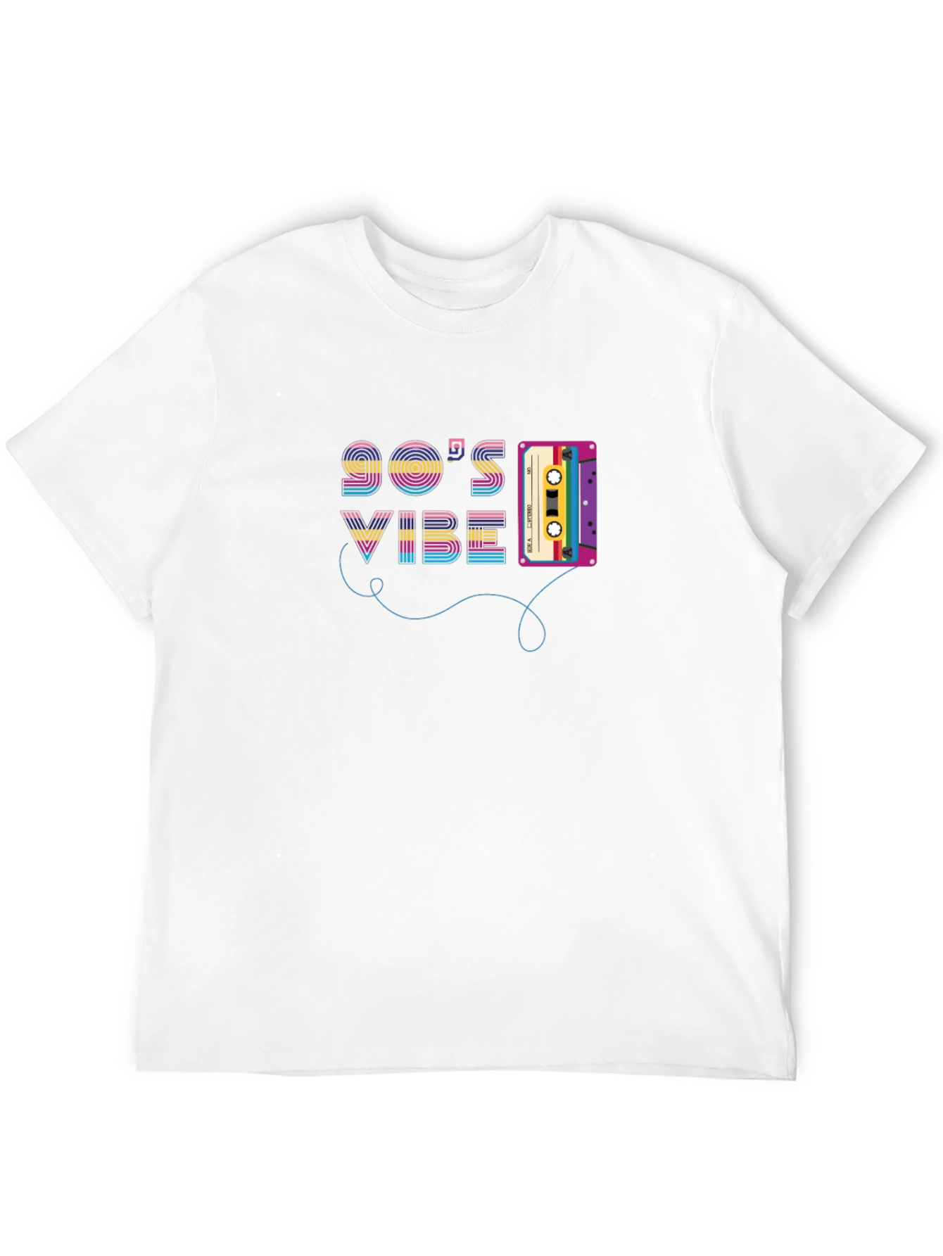 Black 90's Vibe Cassette Tape Graphic T-Shirt view 12