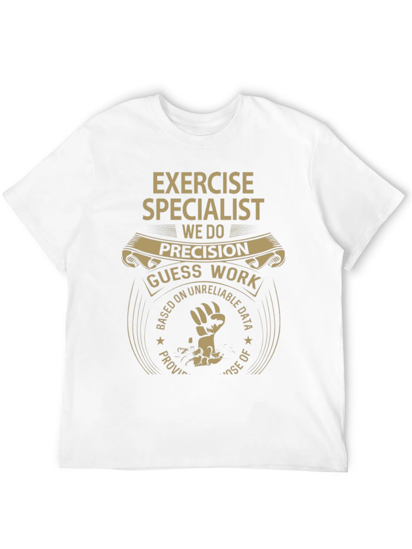 Black Exercise Specialist Graphic Tee - Precision & Dedication view 12