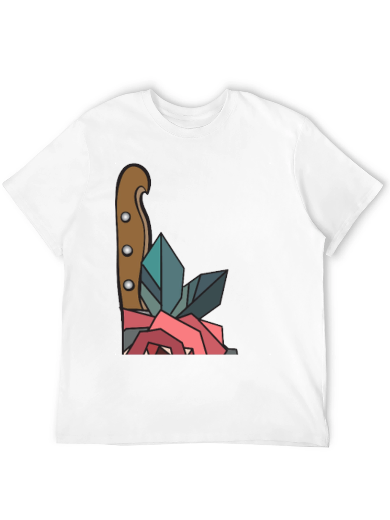 Rose & Crystal Dagger Graphic Tee - 12