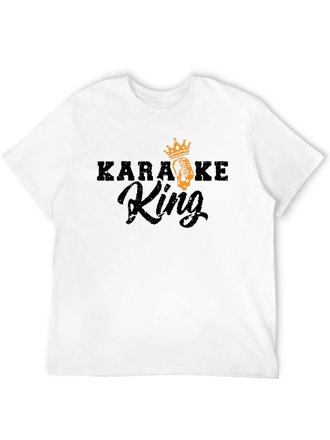 Black Karaoke King Black T-Shirt - Sing Your Heart Out! view 12