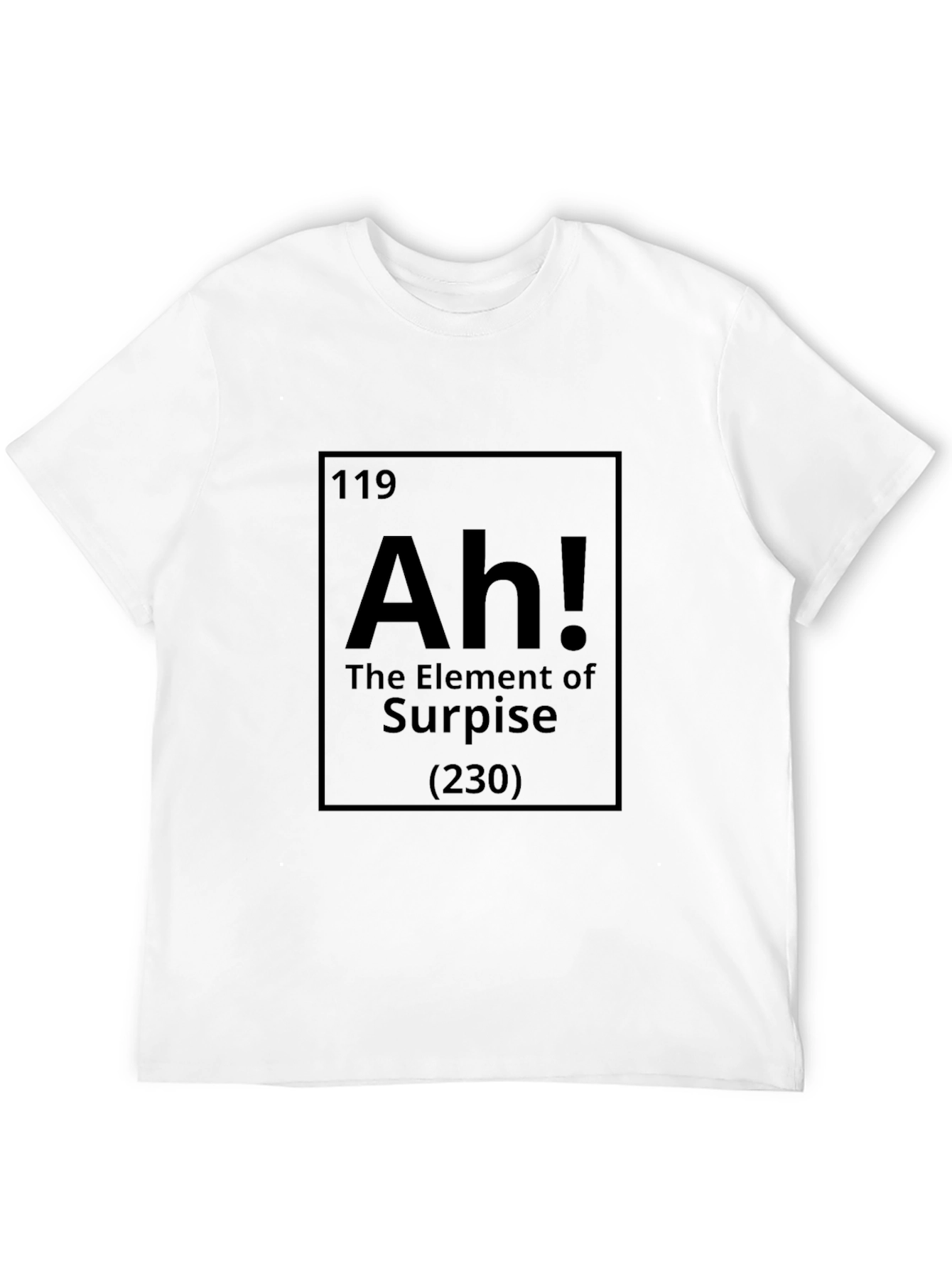 Black Funny Science 'Ah!' Element T-Shirt view 12