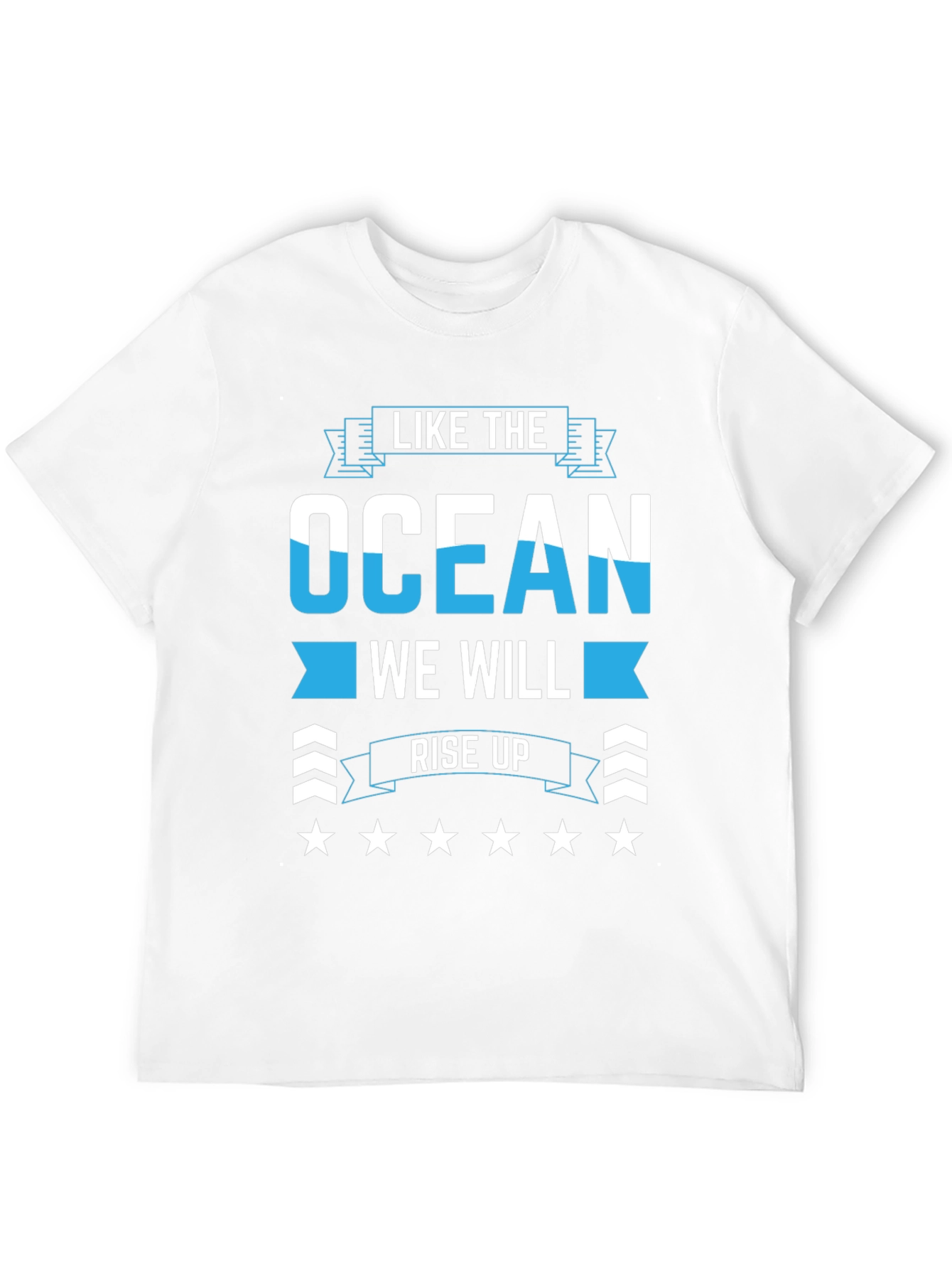 Black Ocean Rise Up Graphic Tee - Stylish Cotton Comfort view 12