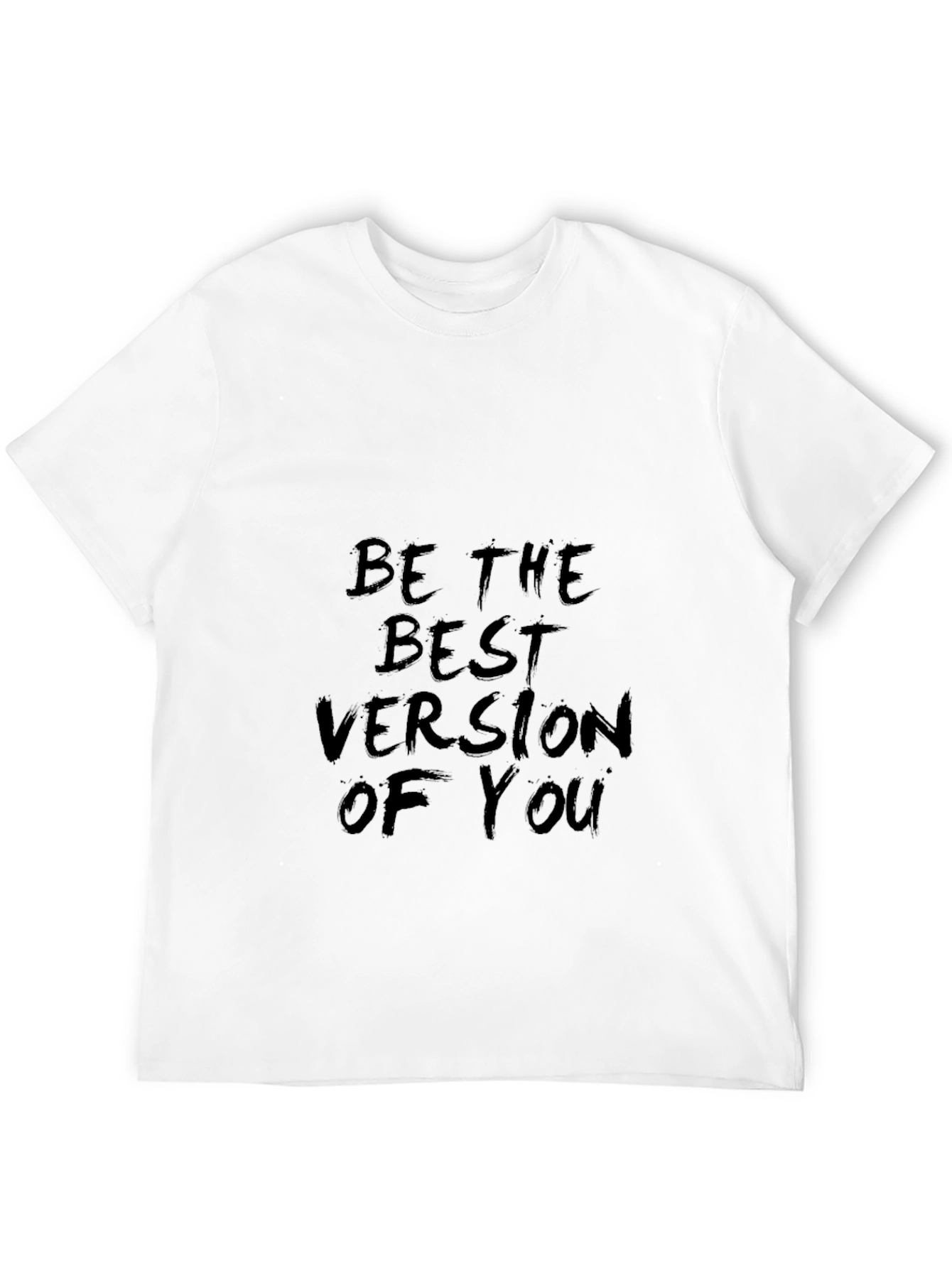 Black Inspirational 'Be the Best Version of You' Graphic T-Shirt view 12
