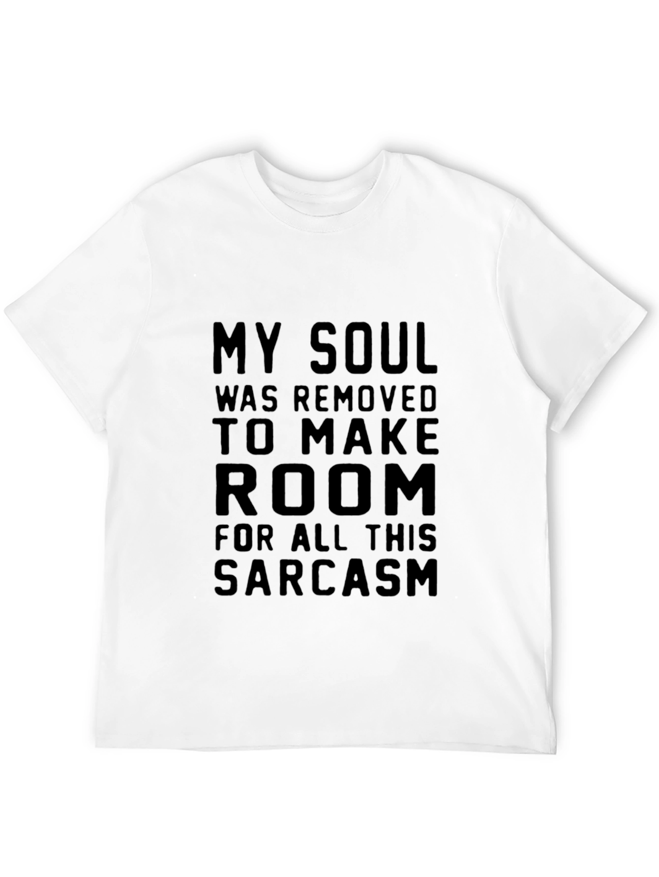 Black Sarcastic Soul Black Graphic T-Shirt view 12