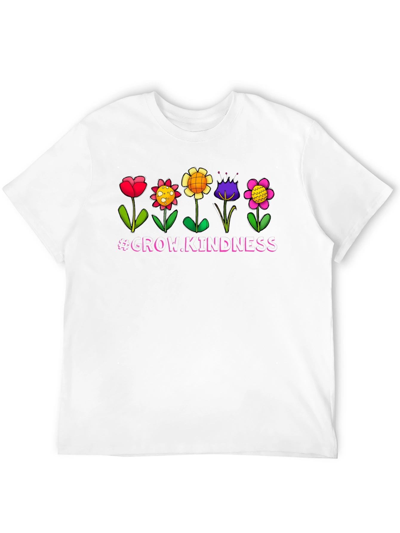 Black Grow Kindness Graphic T-Shirt view 12