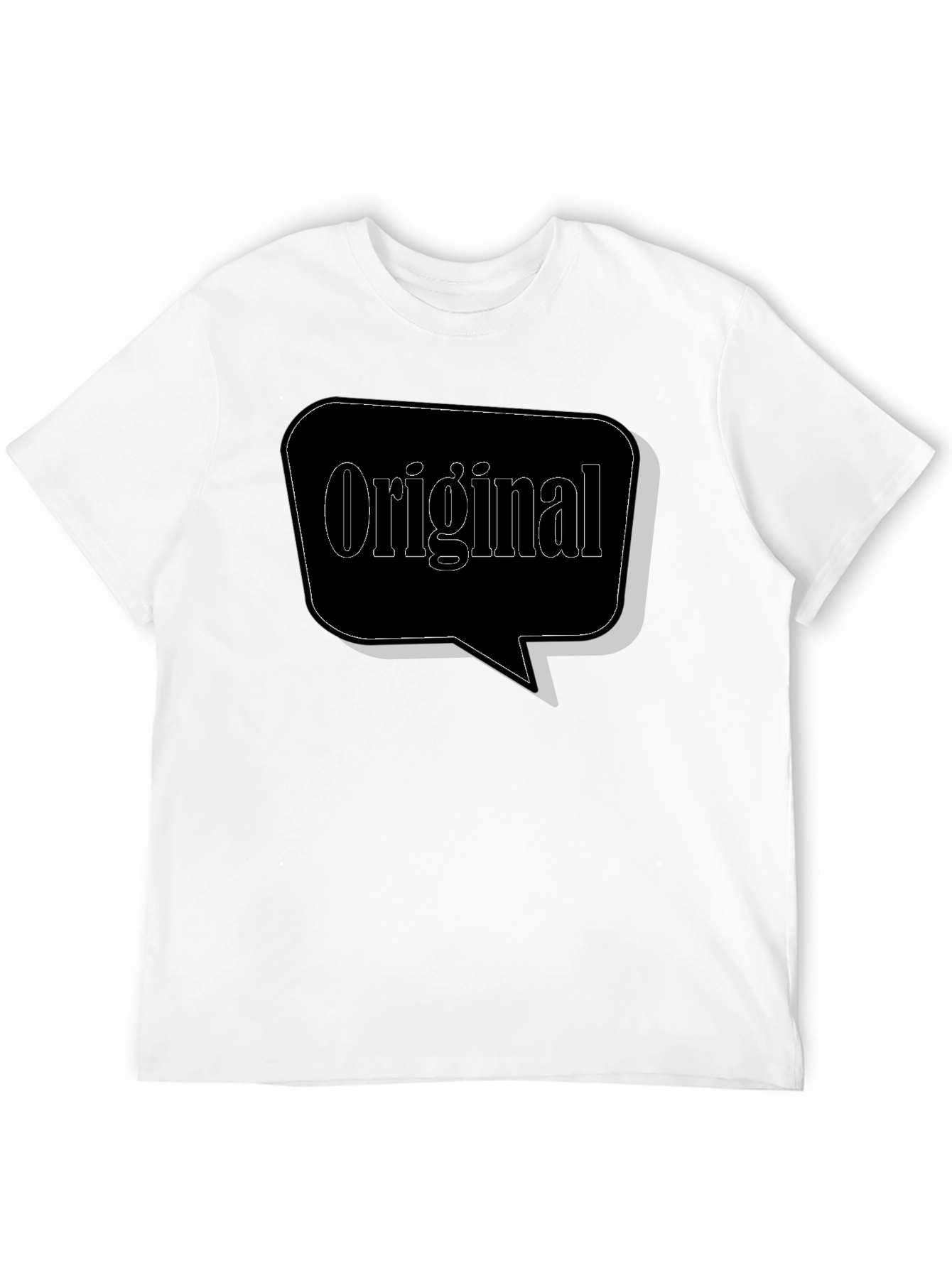 Black Original Graphic Tee - Black Cotton Blend view 12