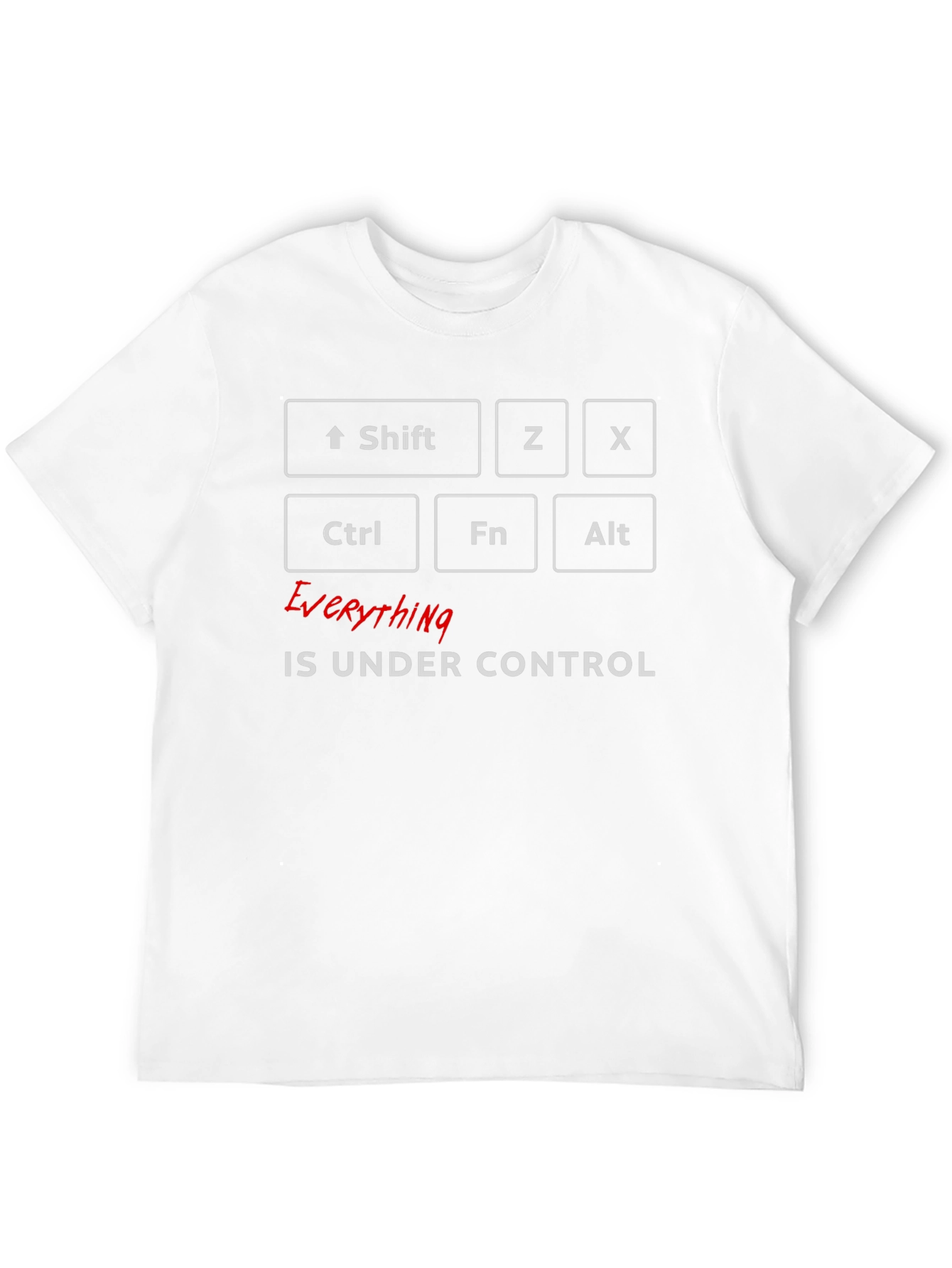 Black Everything is Under Control T-Shirt Funny Coder Programmer Tee view 12