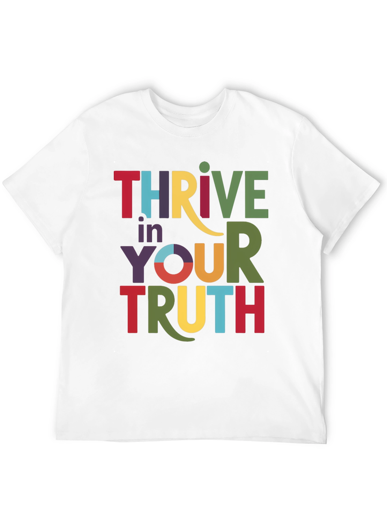 Black Thrive in Your Truth Graphic Tee - Black view 12