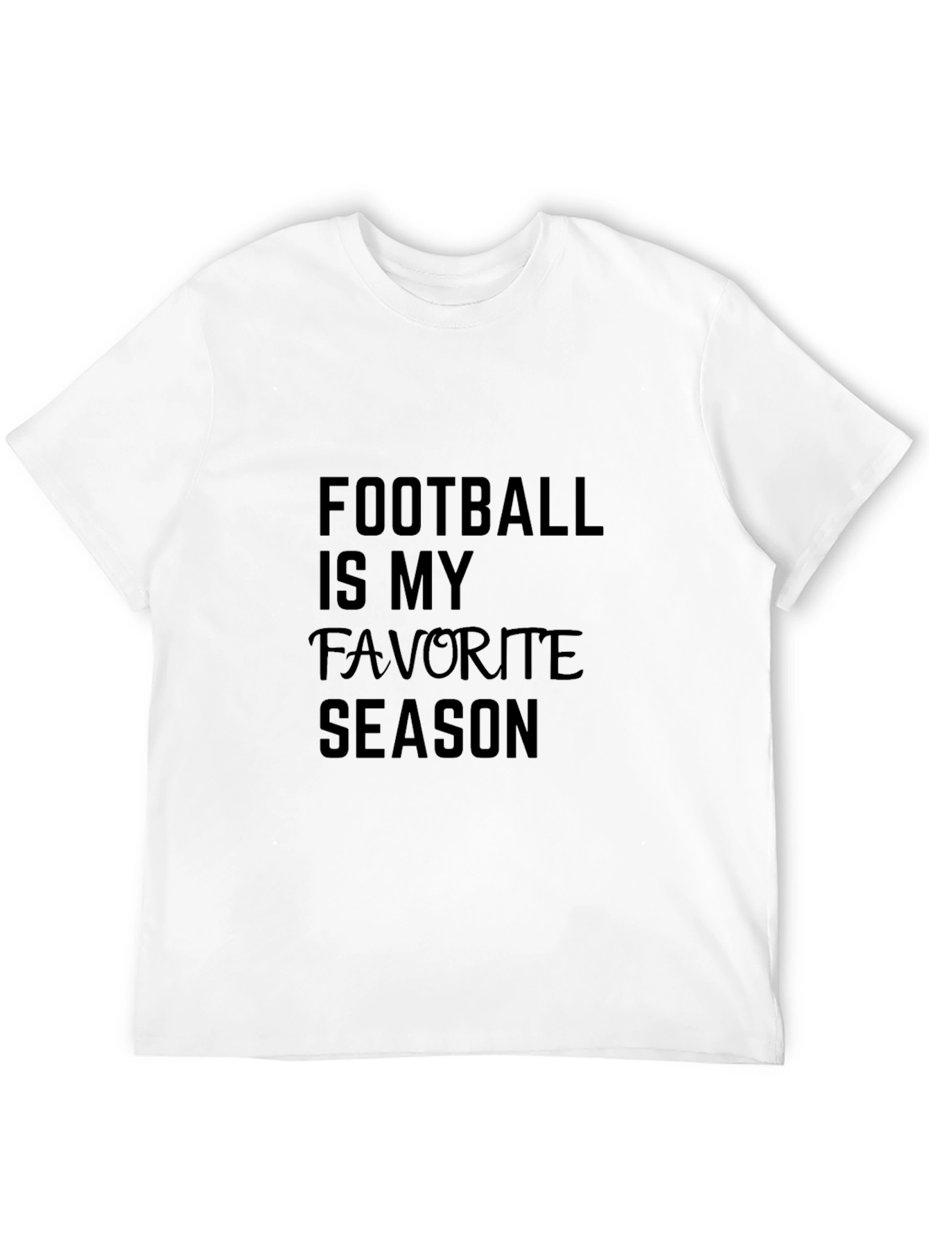 Black Football Is My Favorite Season Black T-Shirt view 12