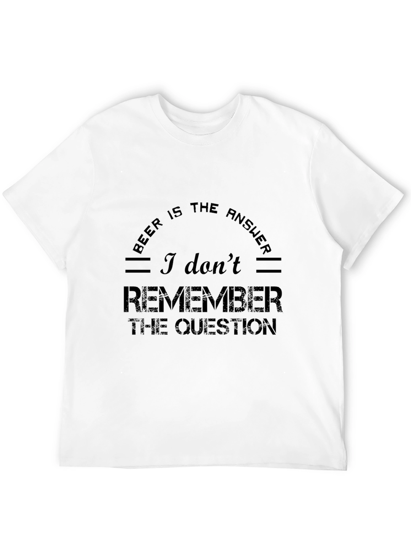 Black Beer is the Answer Funny Graphic Tee view 12