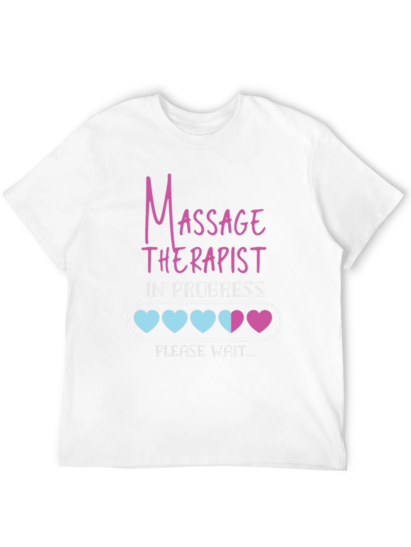 Black Massage Therapist in Progress Tee view 12