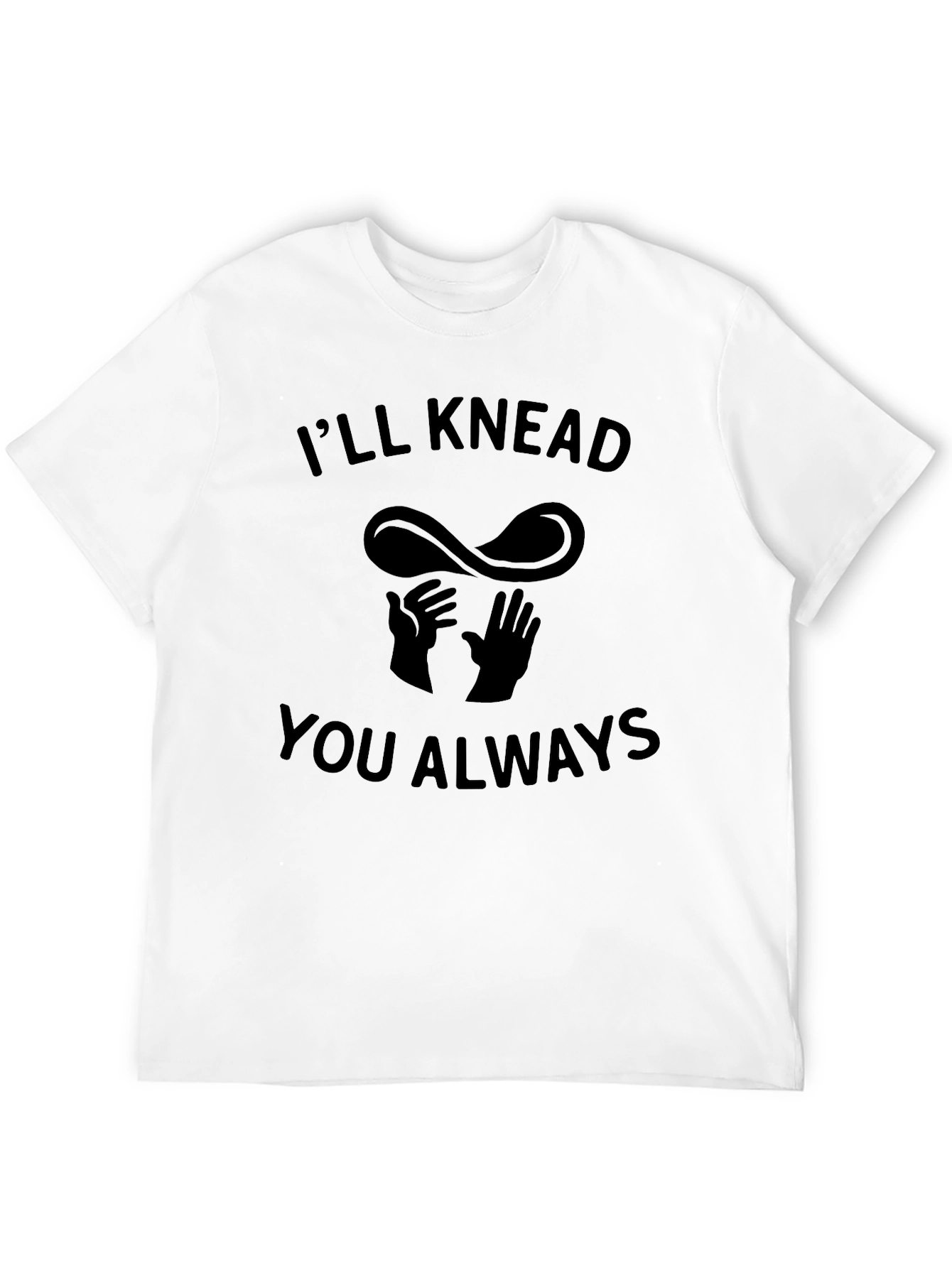 Black I'll Knead You Always Funny Pizza T-Shirt view 12